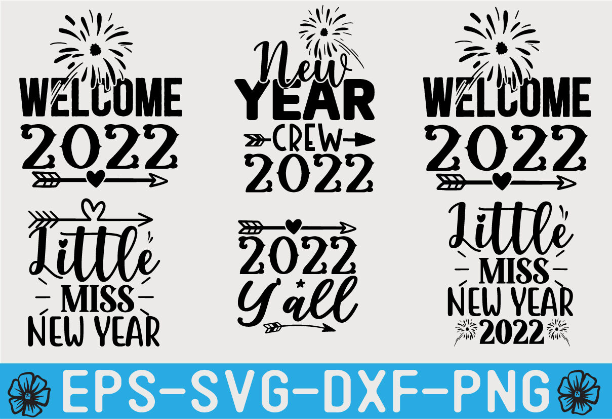 Happy New Year Svg Design Bundle By Joynal8112 Thehungryjpeg 2725