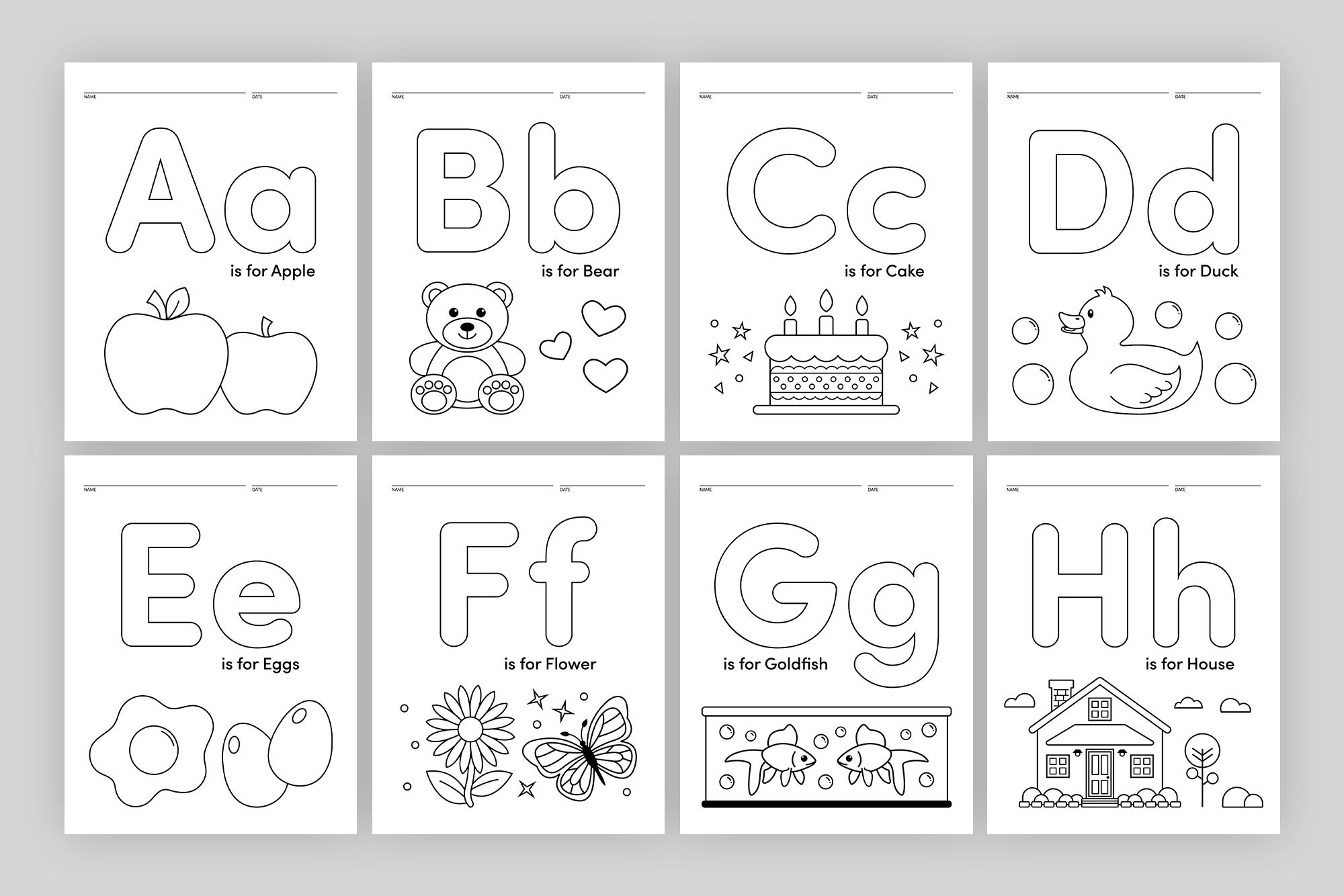 Free Printable Coloring Page Alphabet Coloring Pages Part 1 Images And Photos Finder