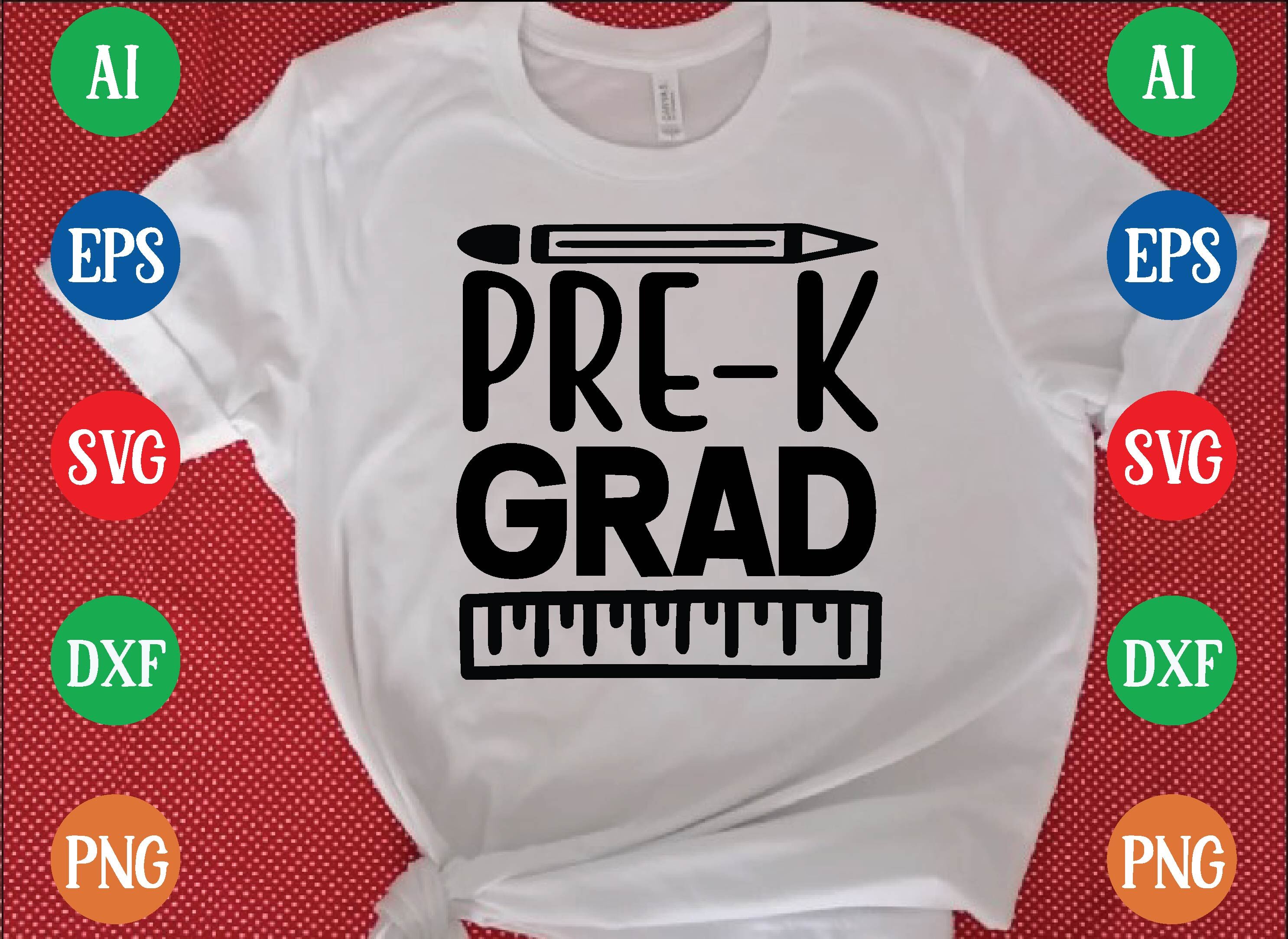 PRE-K GRAD svg design By Print Store | TheHungryJPEG