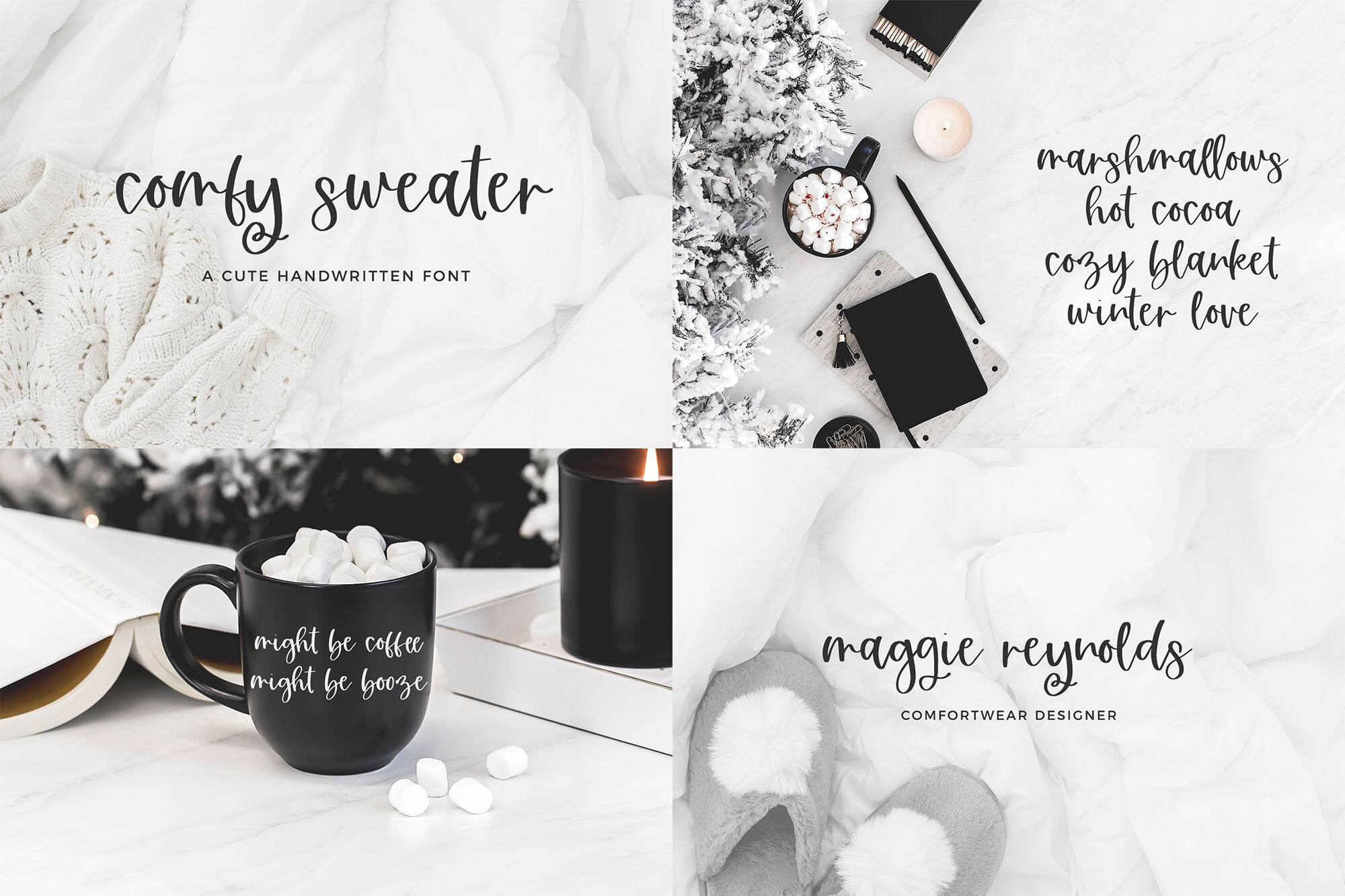 The Winter Font Bundle By Beck McCormick | TheHungryJPEG