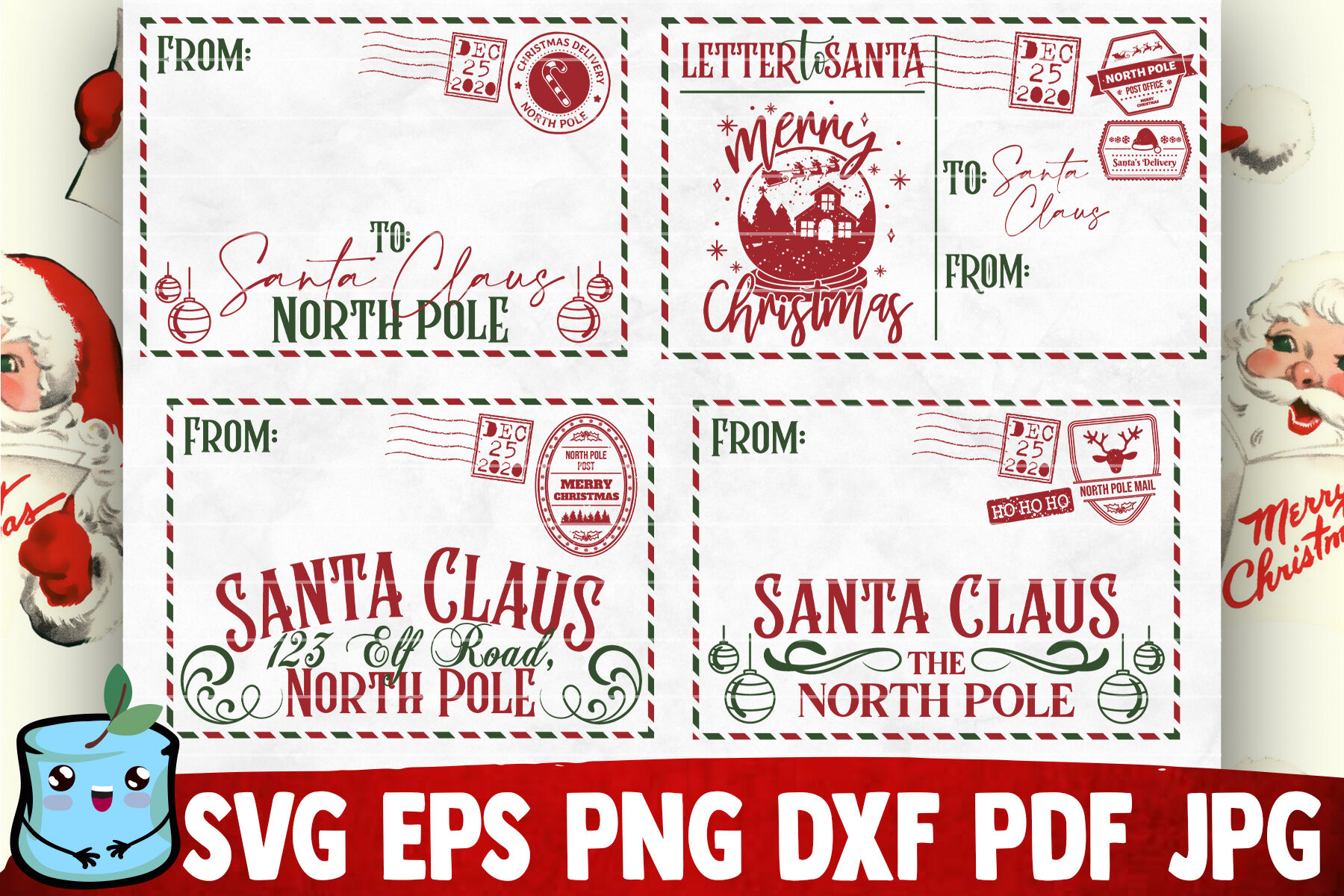 Letters To Santa SVG Bundle By MintyMarshmallows | TheHungryJPEG