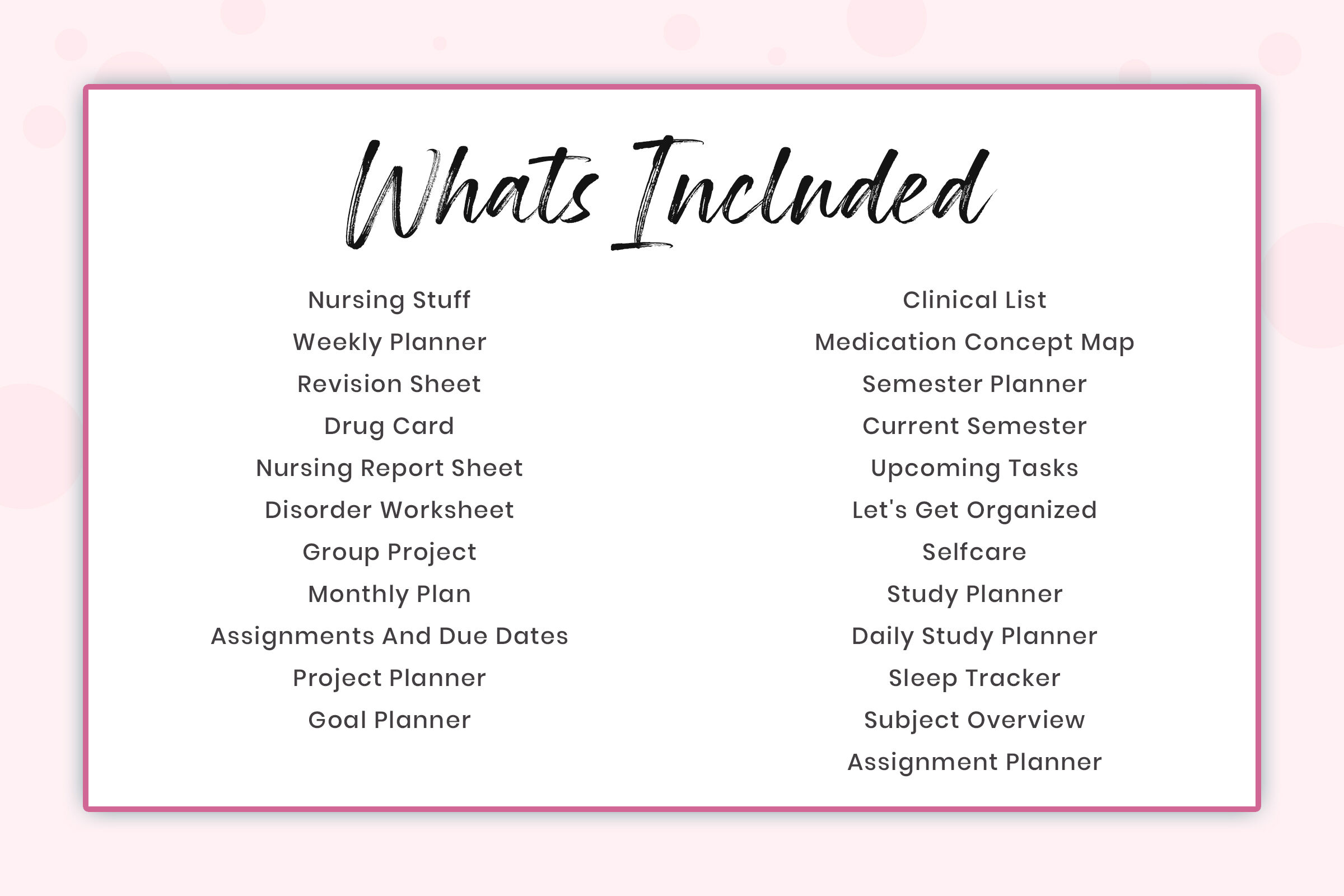 Nursing School Planner® – futurenursebundle