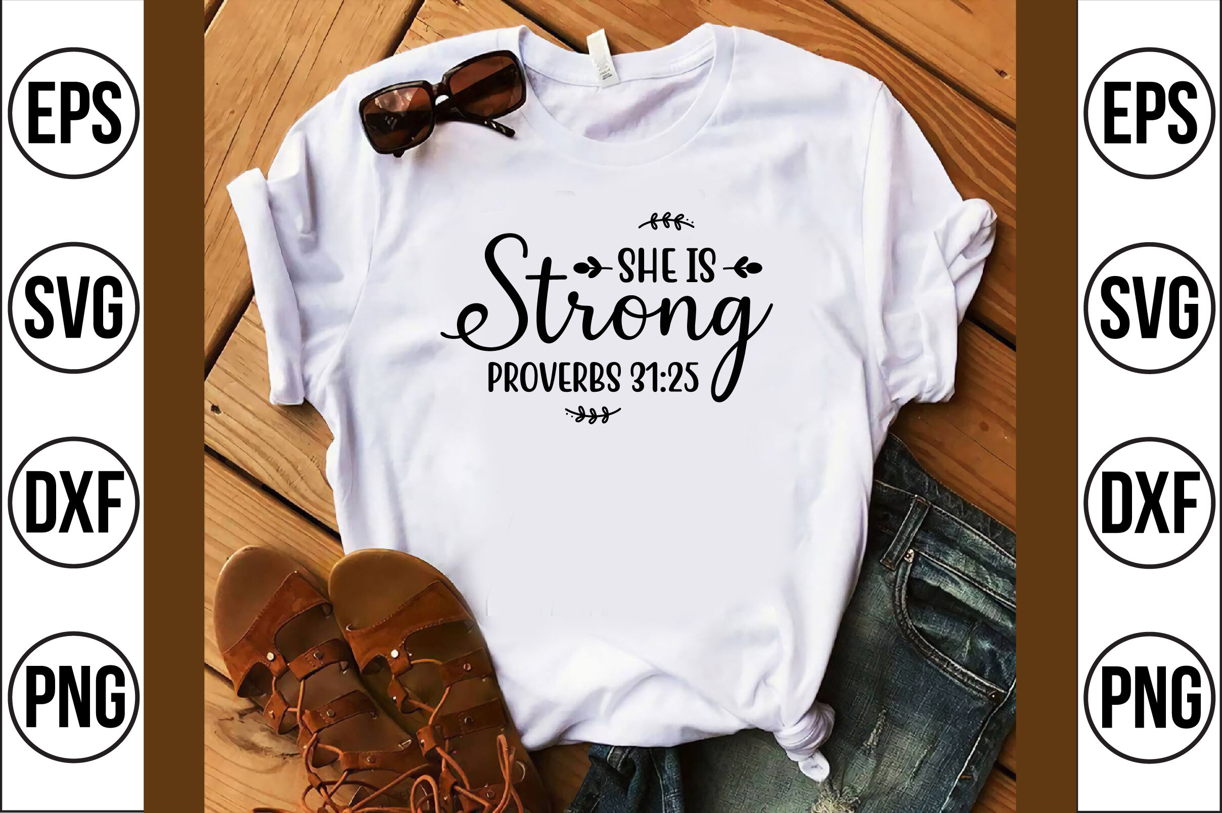 She Is Strong Proverbs Svg Cut File By Craftstore Thehungryjpeg 