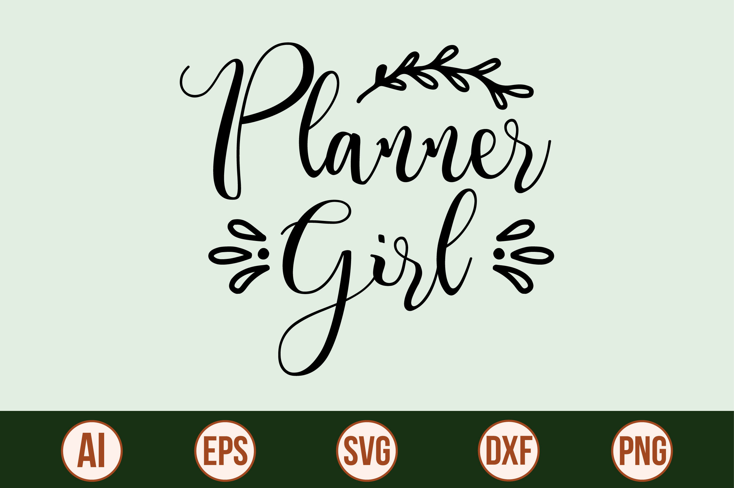 Planner Girl SVG cut file By orpitabd | TheHungryJPEG