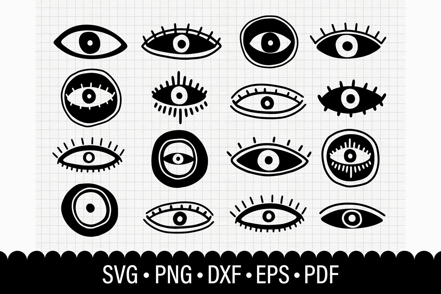 Eye sign drawing style By Arina Pictures | TheHungryJPEG