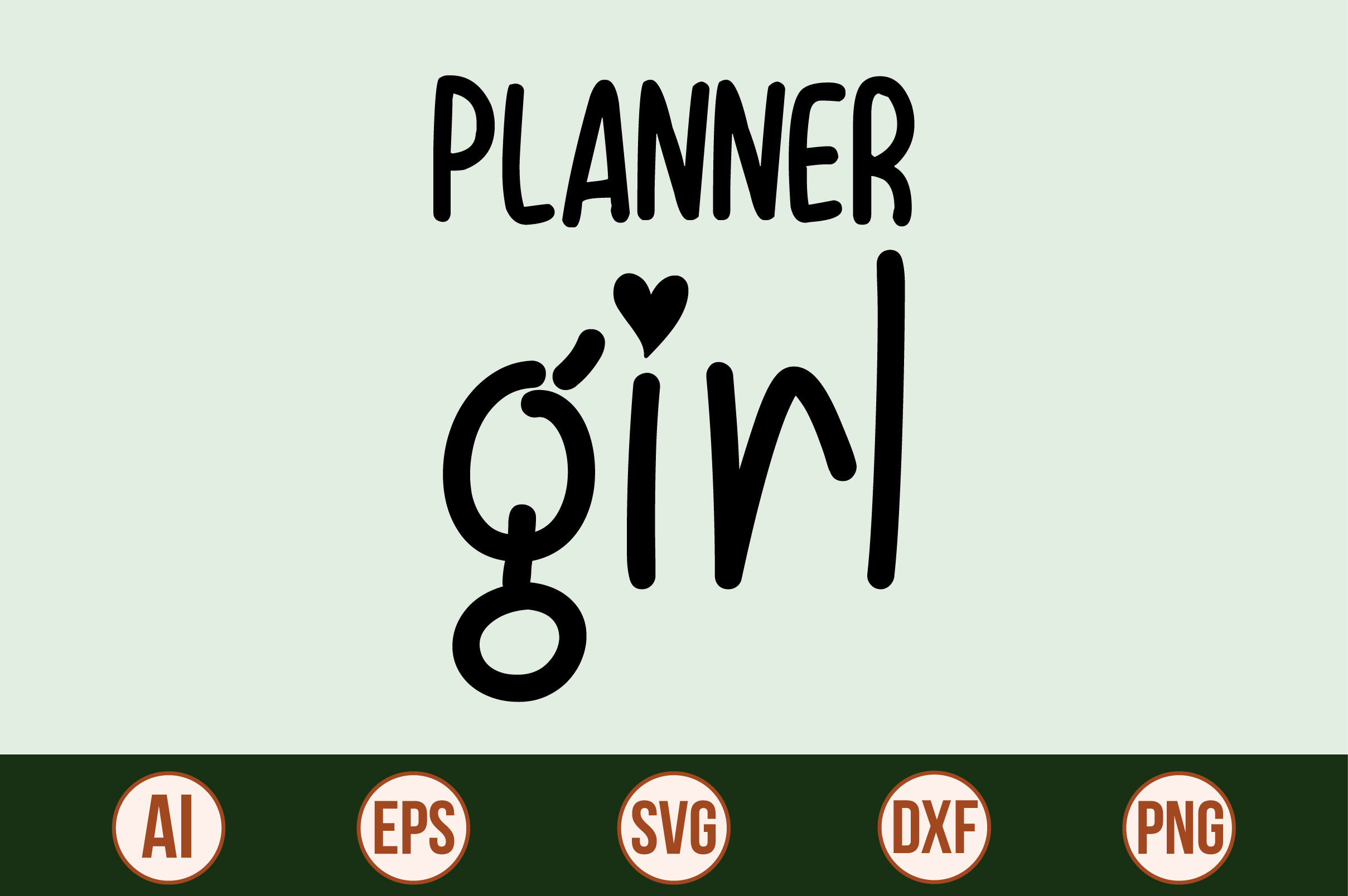 Planner Girl SVG cut file By orpitabd | TheHungryJPEG.com