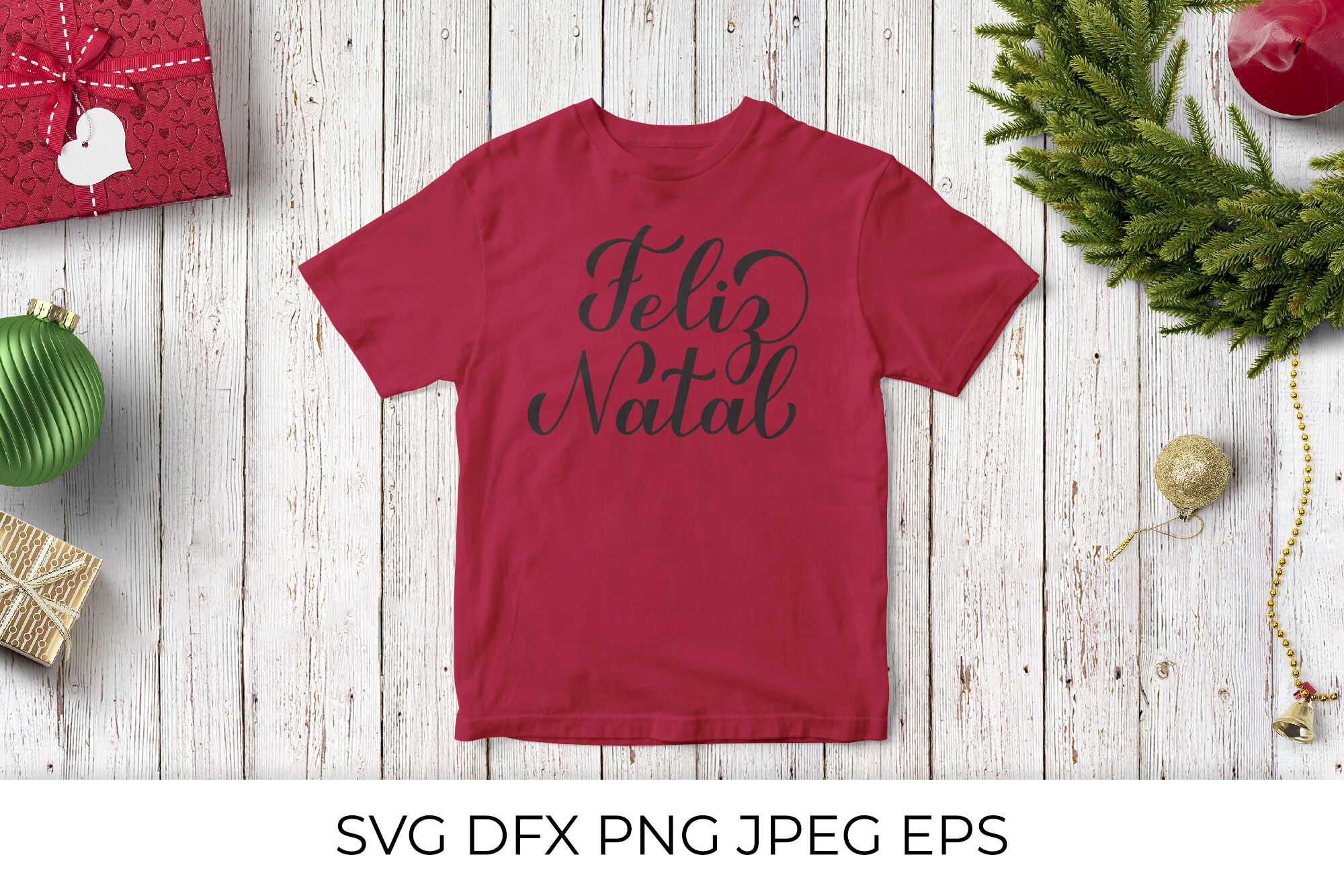 Design PNG E SVG De Feliz Natal Letras Portuguesas Para Camisetas