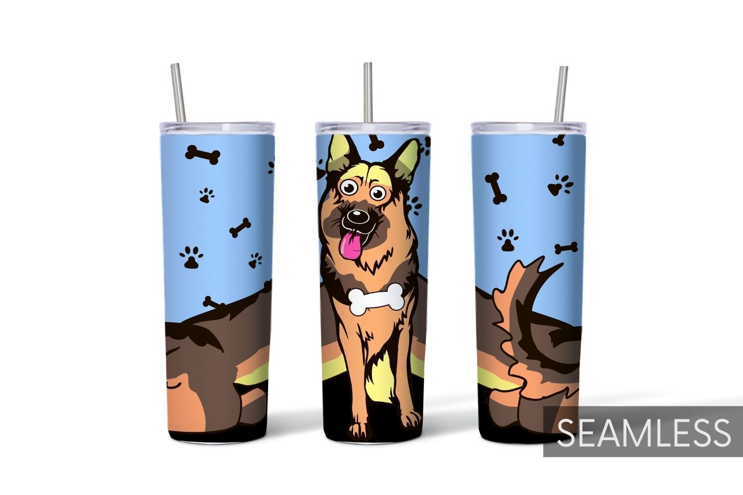 Dogs Tumbler Sublimation By SvgOcean | TheHungryJPEG