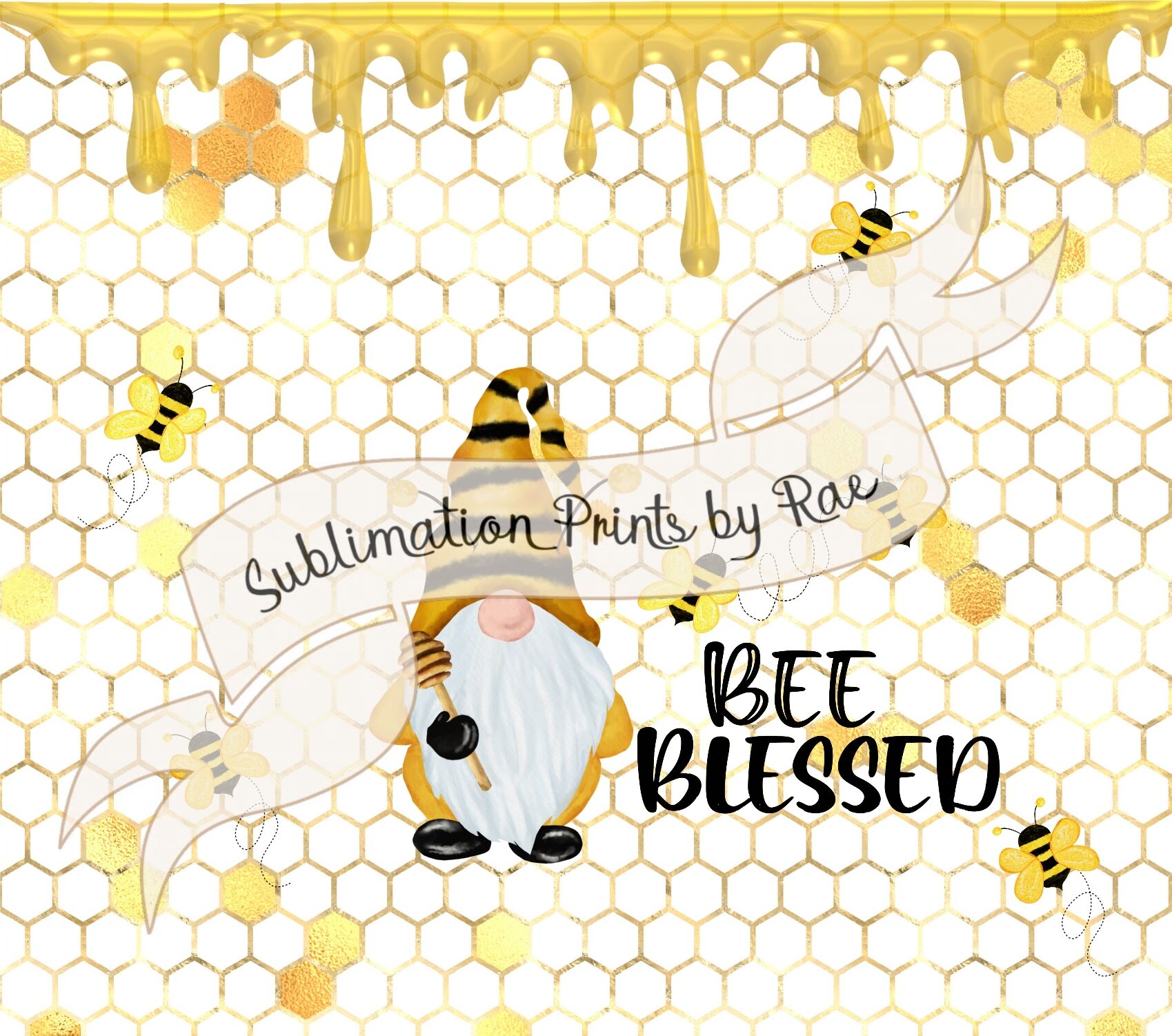 Bees & Honey 20 oz Sublimation Tumbler