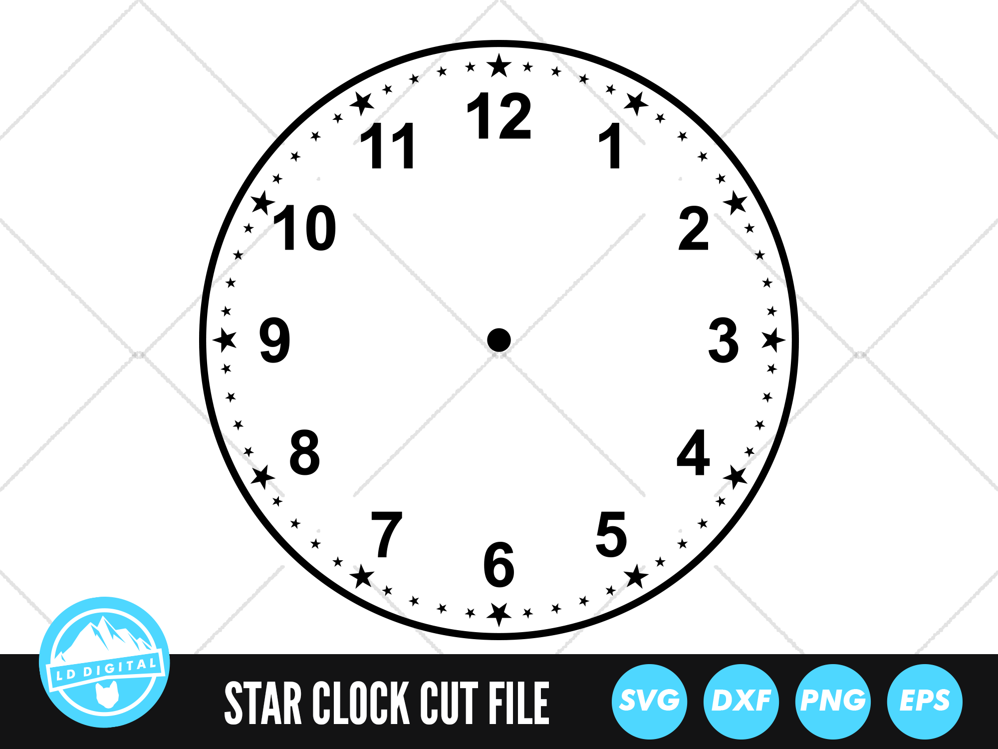 clock face template png
