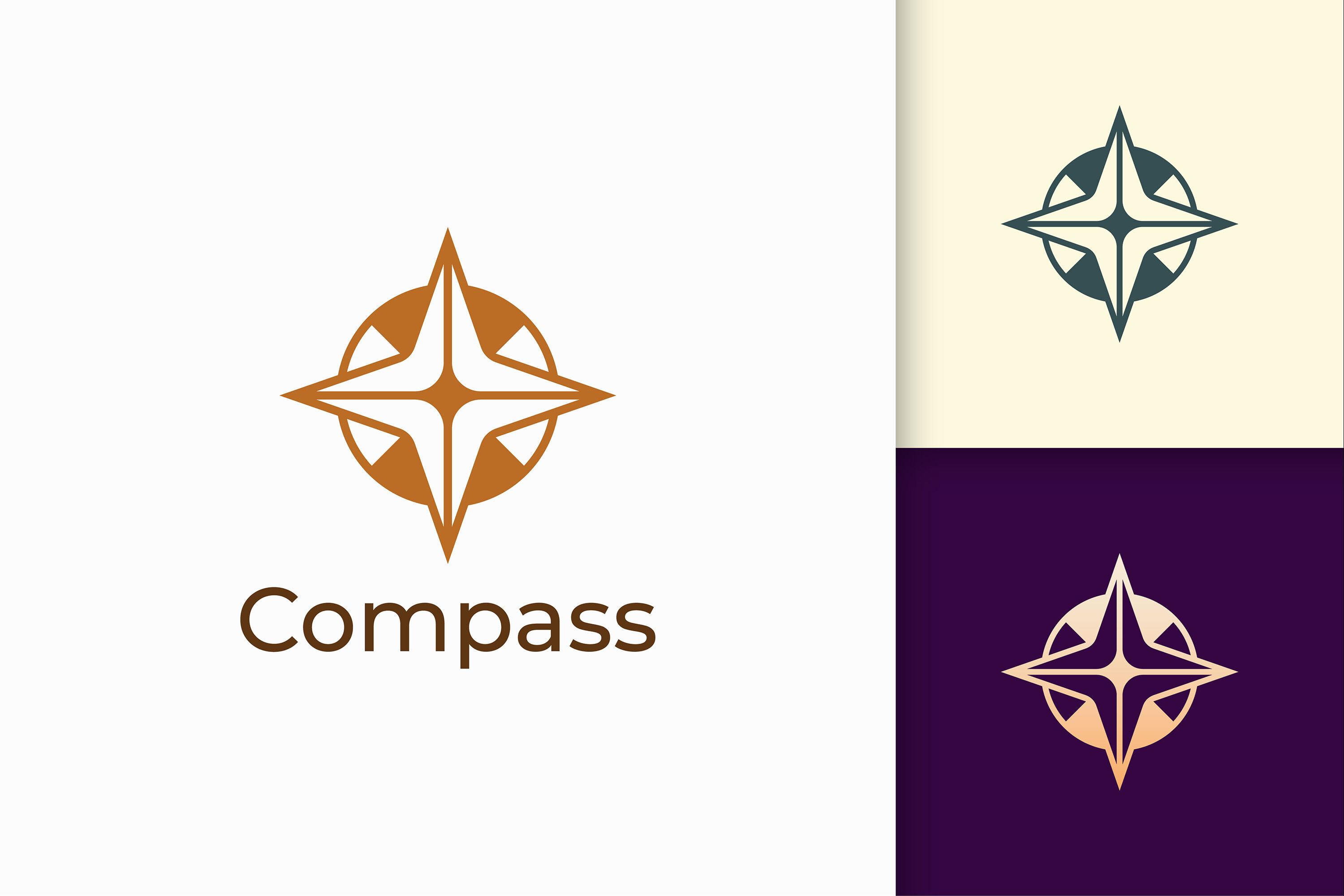 Compass Logo Signs And Symbols Vector V5 TemplateMonster