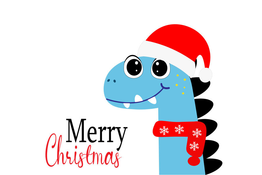 Christmas dinosaur svg, Cute dinosaur svg, dinosaur svg, christmas svg