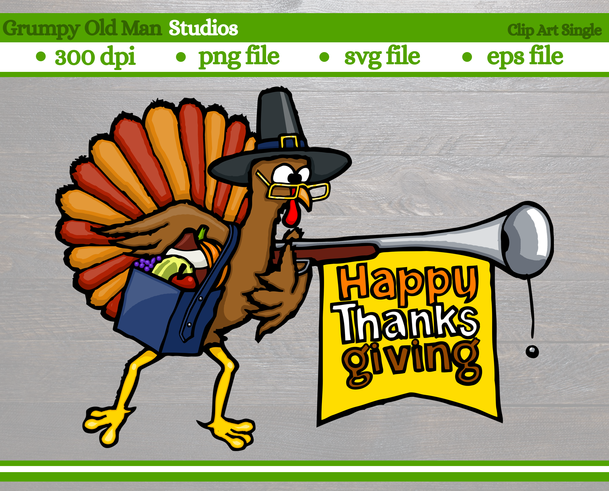 cartoon turkey pilgrim with gun | happy thanksgiving By Grumpy Old Man  Studios | TheHungryJPEG