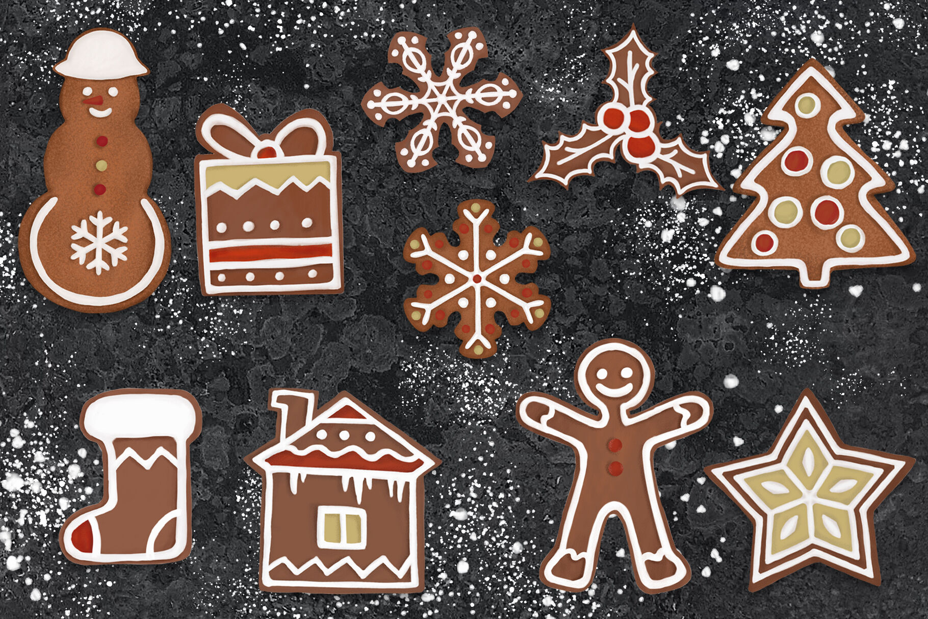 Christmas cookies clipart baking holiday graphic -  Portugal