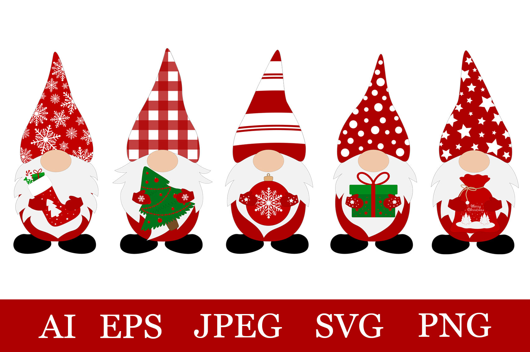 Christmas Gnomes. Gnomes SVG. Christmas Gnomes bundle By IrinaShishkova ...