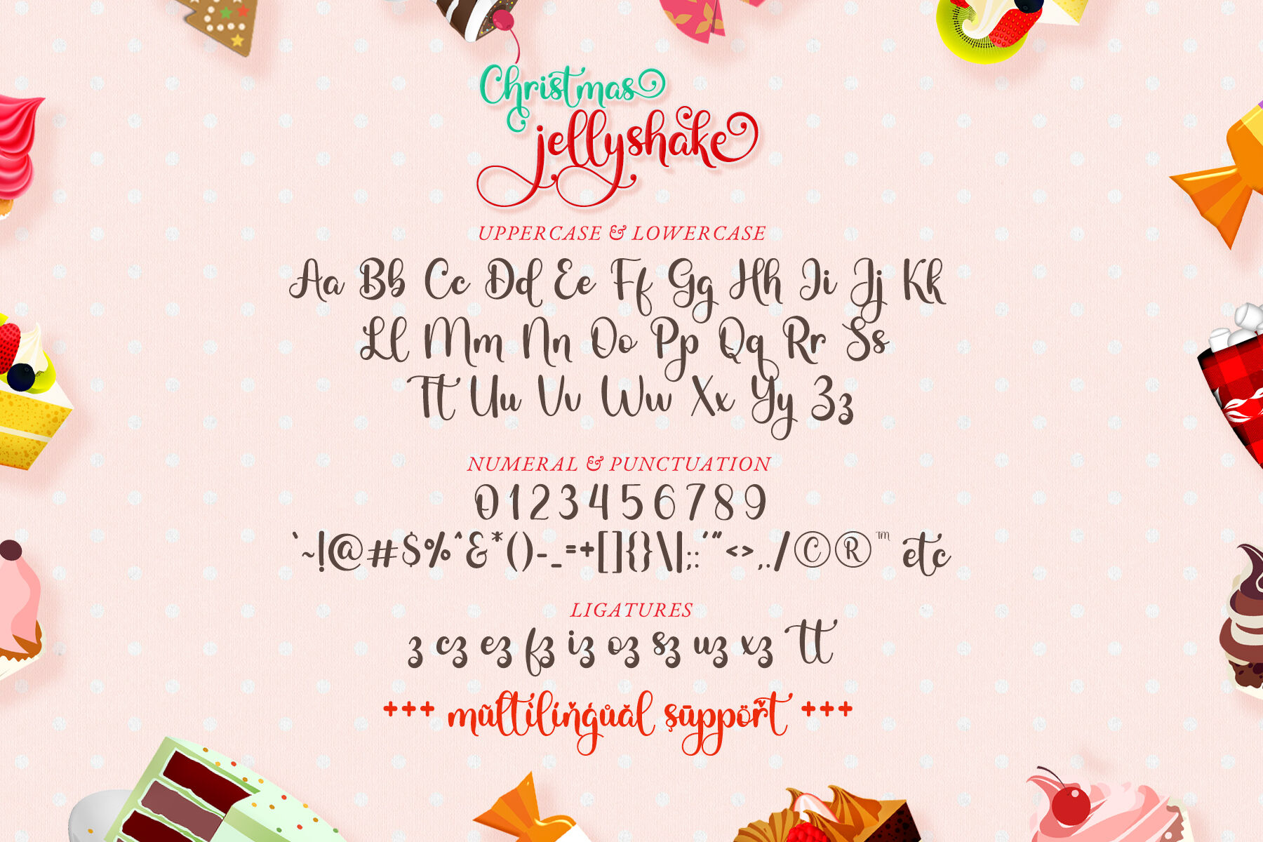 Christmas Jellyshake - Sweet Playful Calligraphy Font By Airotype  TheHungryJPEG