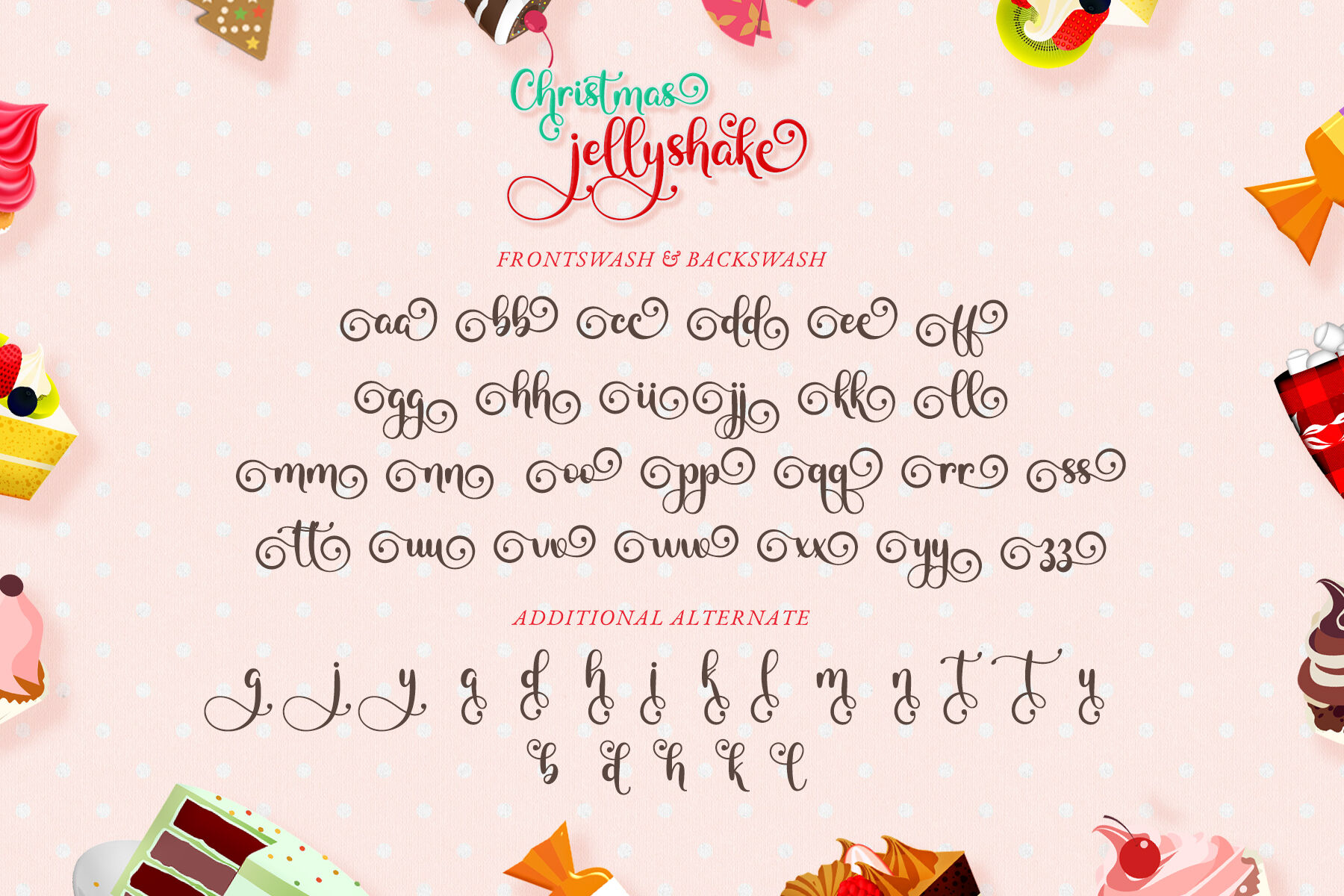 Christmas Jellyshake - Sweet Playful Calligraphy Font By Airotype  TheHungryJPEG