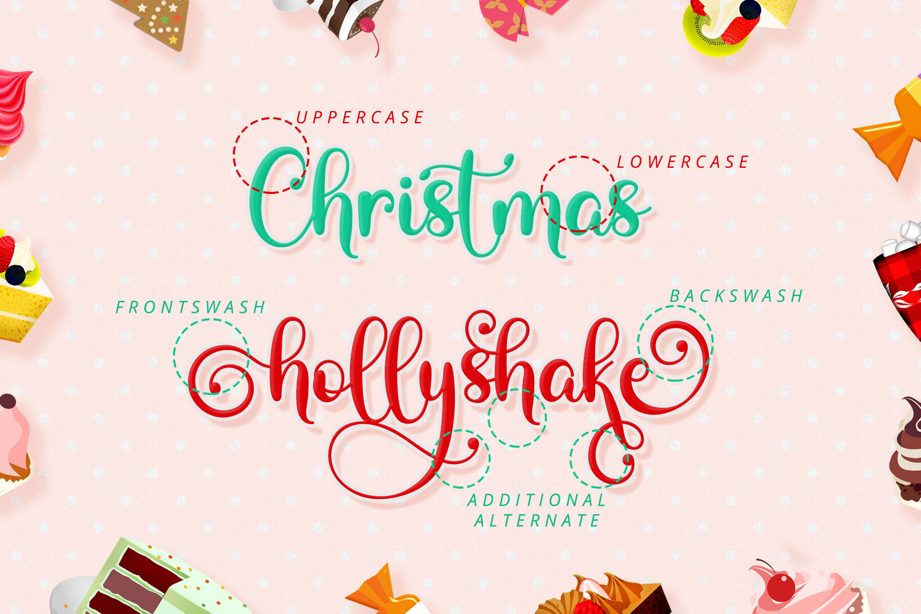 Christmas Jellyshake - Sweet Playful Calligraphy Font By Airotype  TheHungryJPEG