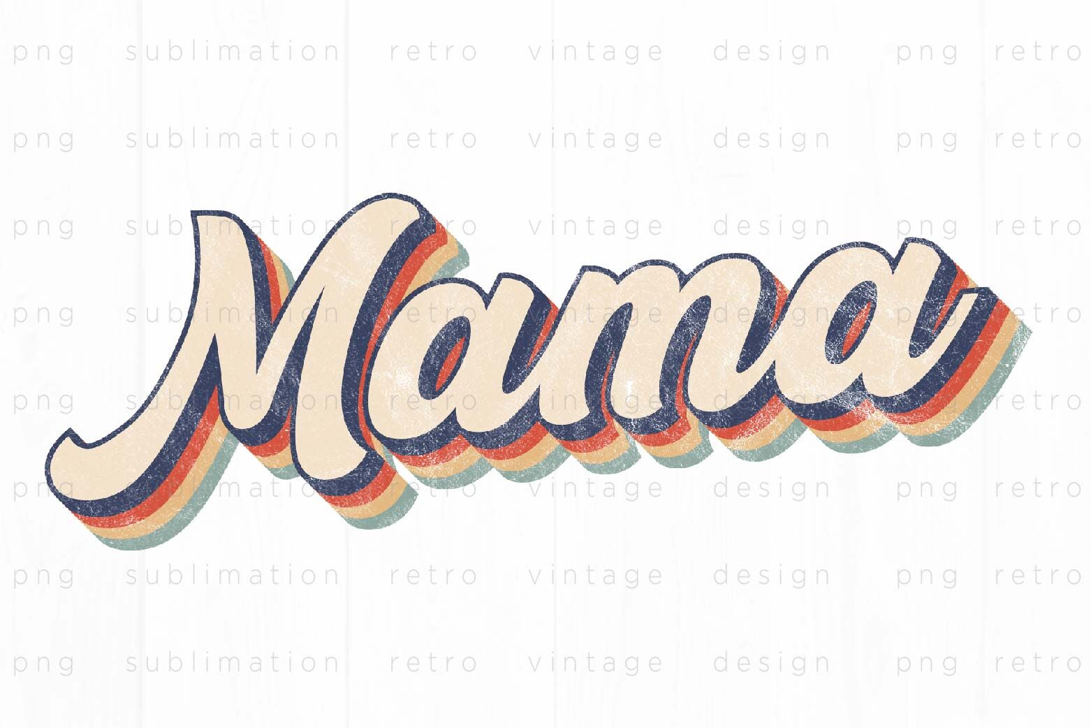 Retro Mama PNG Design By spoonyprint | TheHungryJPEG