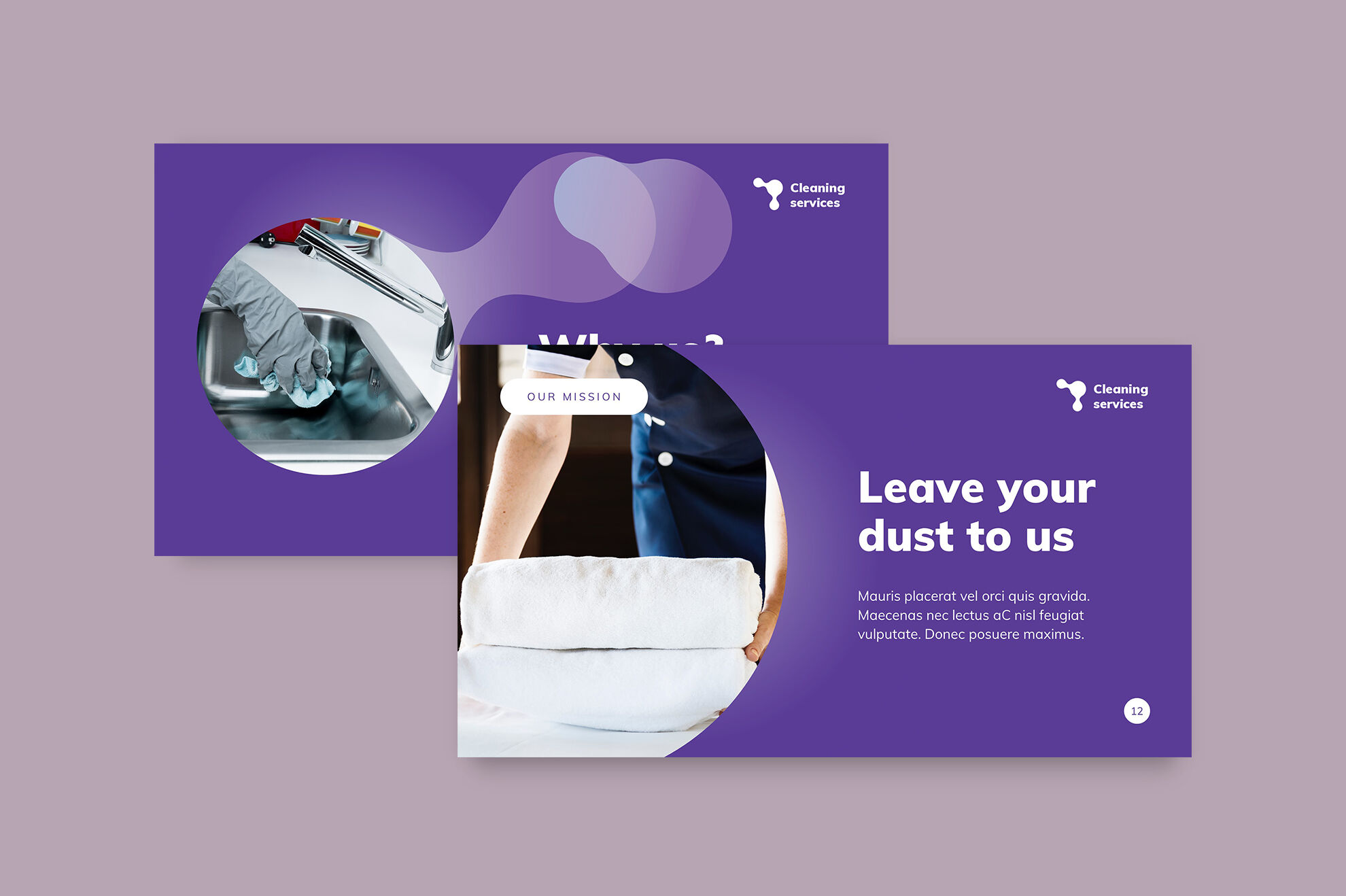 Cleaning Service PowerPoint Presentation Template By Amber Graphics ...