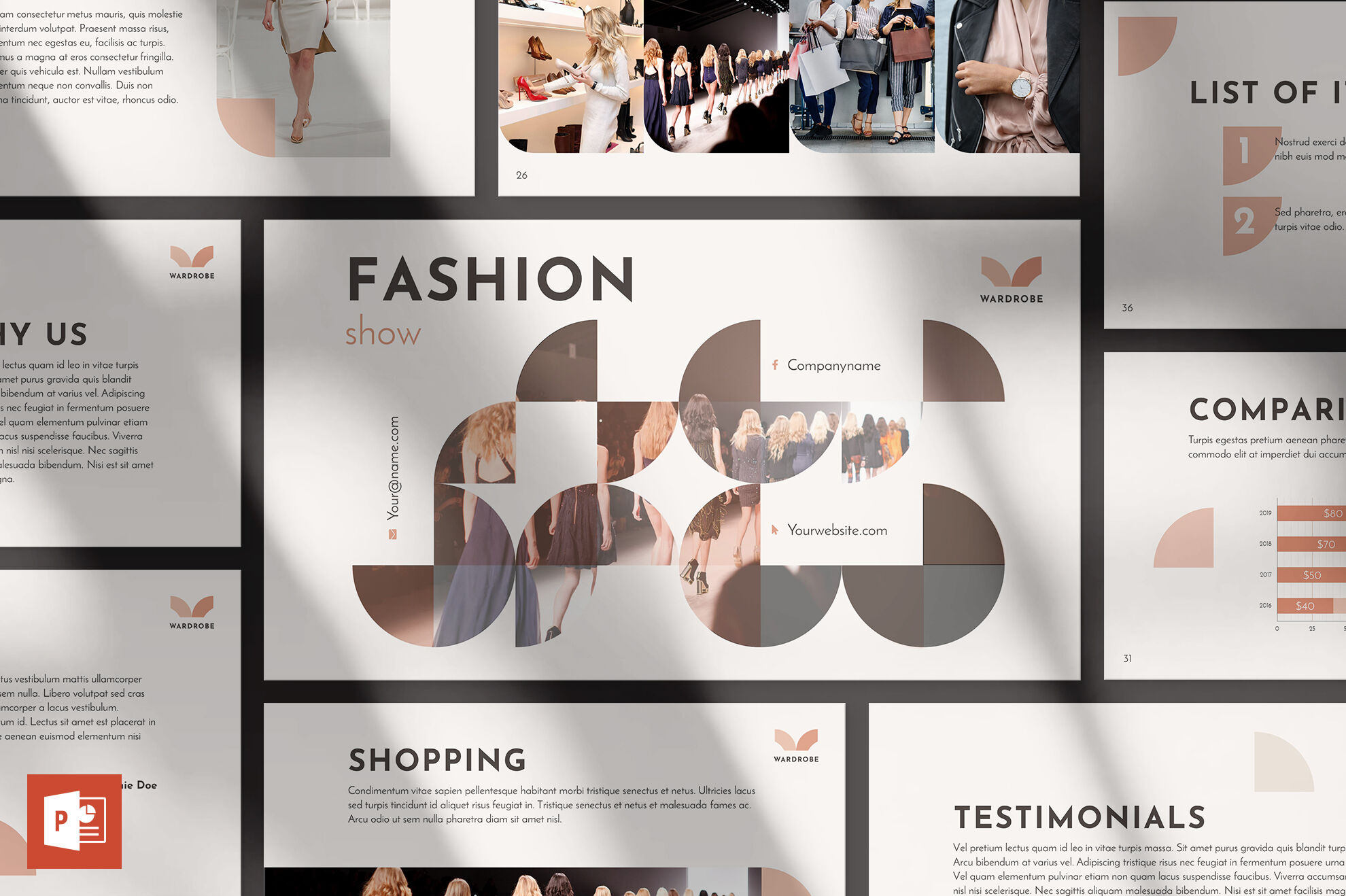 Fashion Show PowerPoint Presentation Template By Amber Graphics ...