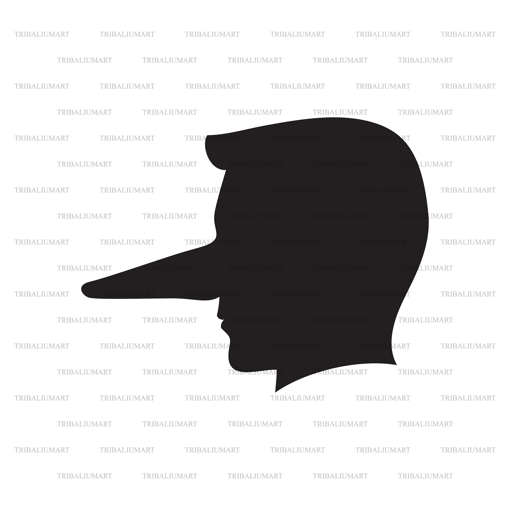 Man with long nose By TribaliumArt | TheHungryJPEG.com