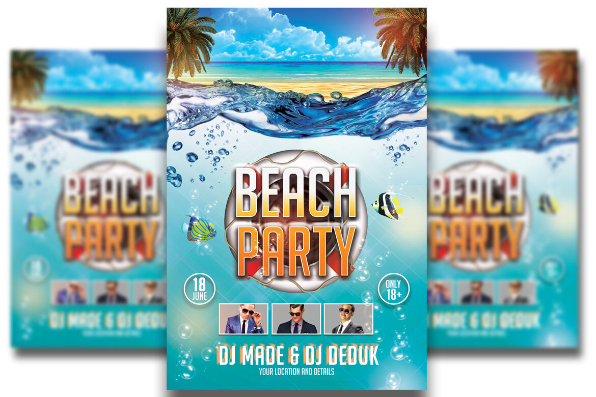 Beach Party By Matthew Design | TheHungryJPEG