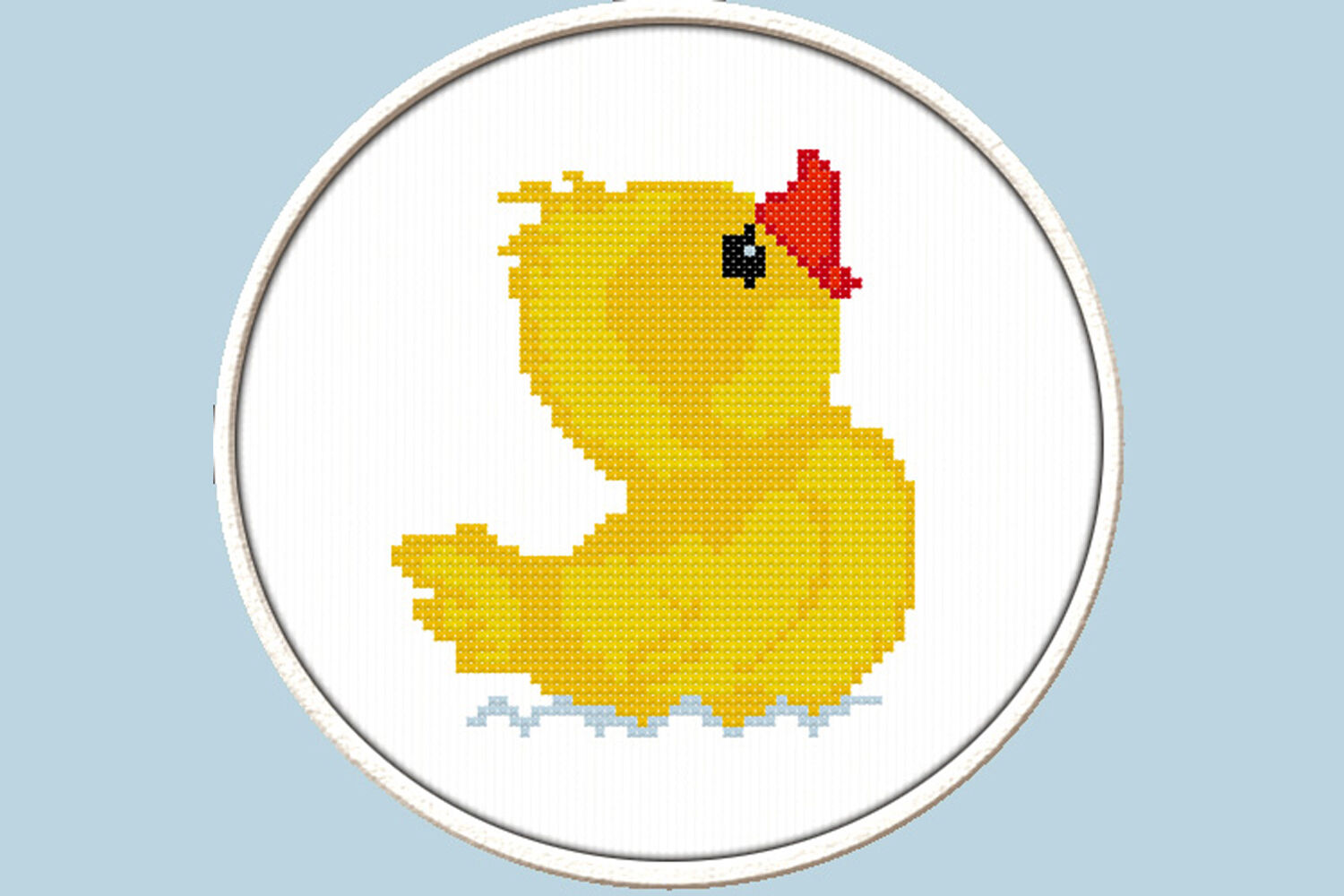 Little Duckling - PDF Downloadable Printable Cross Stitch Pattern By KseniyaOmega | TheHungryJPEG