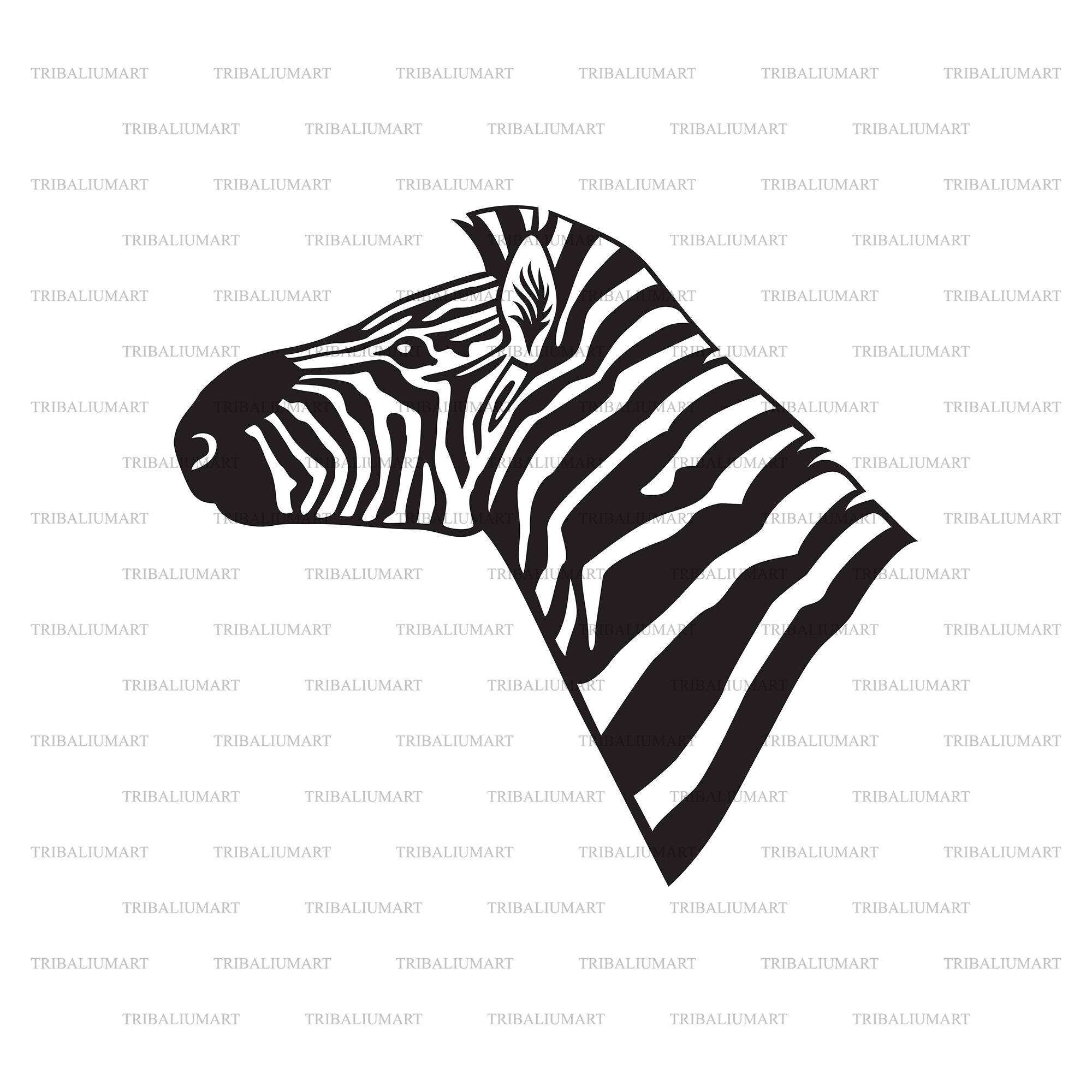 Zebra head By TribaliumArt