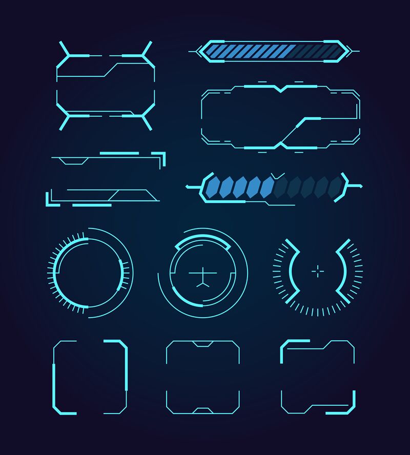 SCI-FI UI Components full pack