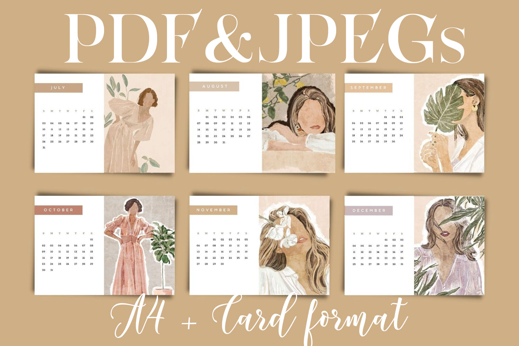 Printable Digital 2022 Calendar A4 and Card Wall Calendar By LiterkaEm ...
