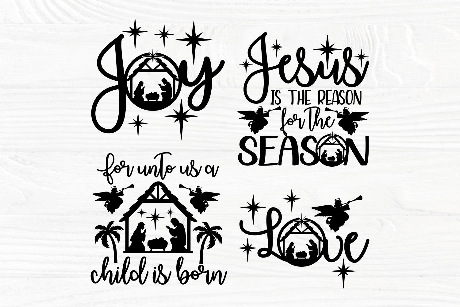 Christmas nativity svg O' holy night svg Christmas quote sayings gift iron  on print Cut Files Cricut Silhouette Digital Vector SVG dxf Png