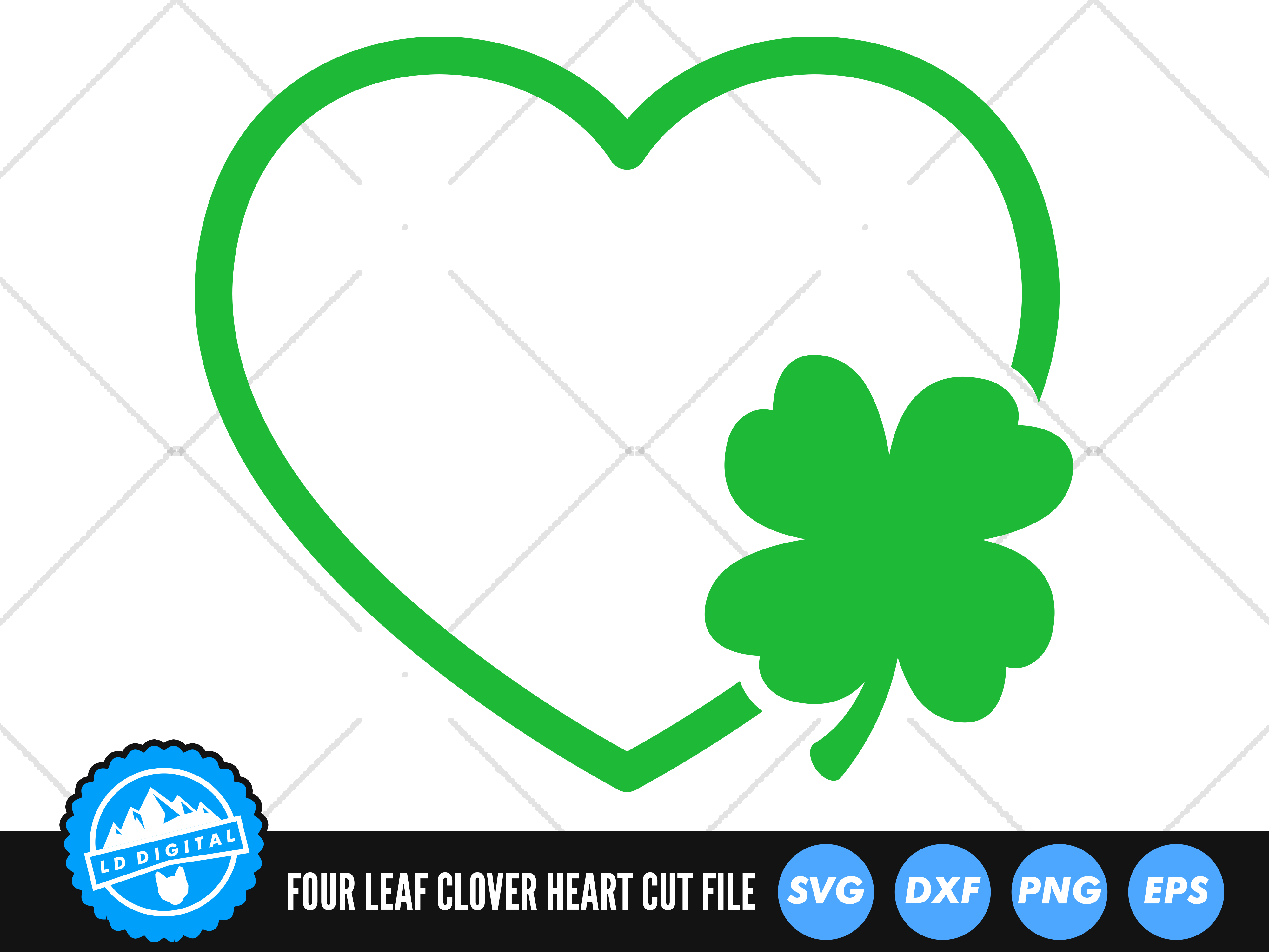Four Leaf Clover SVG Cut File