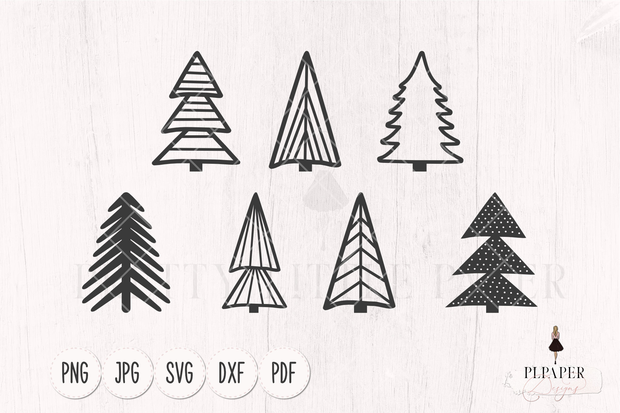 Christmas tree svg, Pine trees svg, Merry christmas svg, Holiday svg By ...