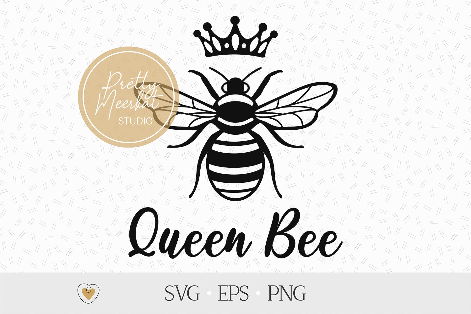 Bee svg, Queen bee svg, cut file, png By Pretty Meerkat | TheHungryJPEG