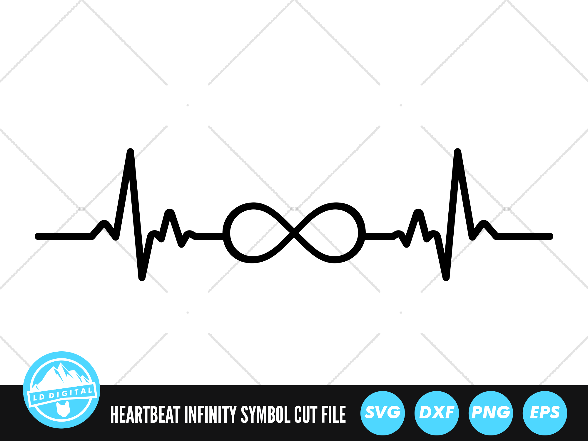 Infinity Symbol SVG Cut file for Silhouette and Cricut