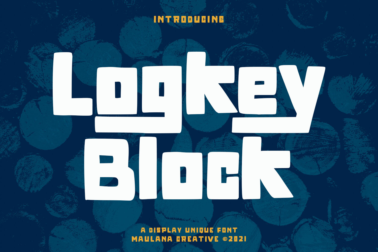 Logkey Block Display Unique Font By Maulana Creative | TheHungryJPEG