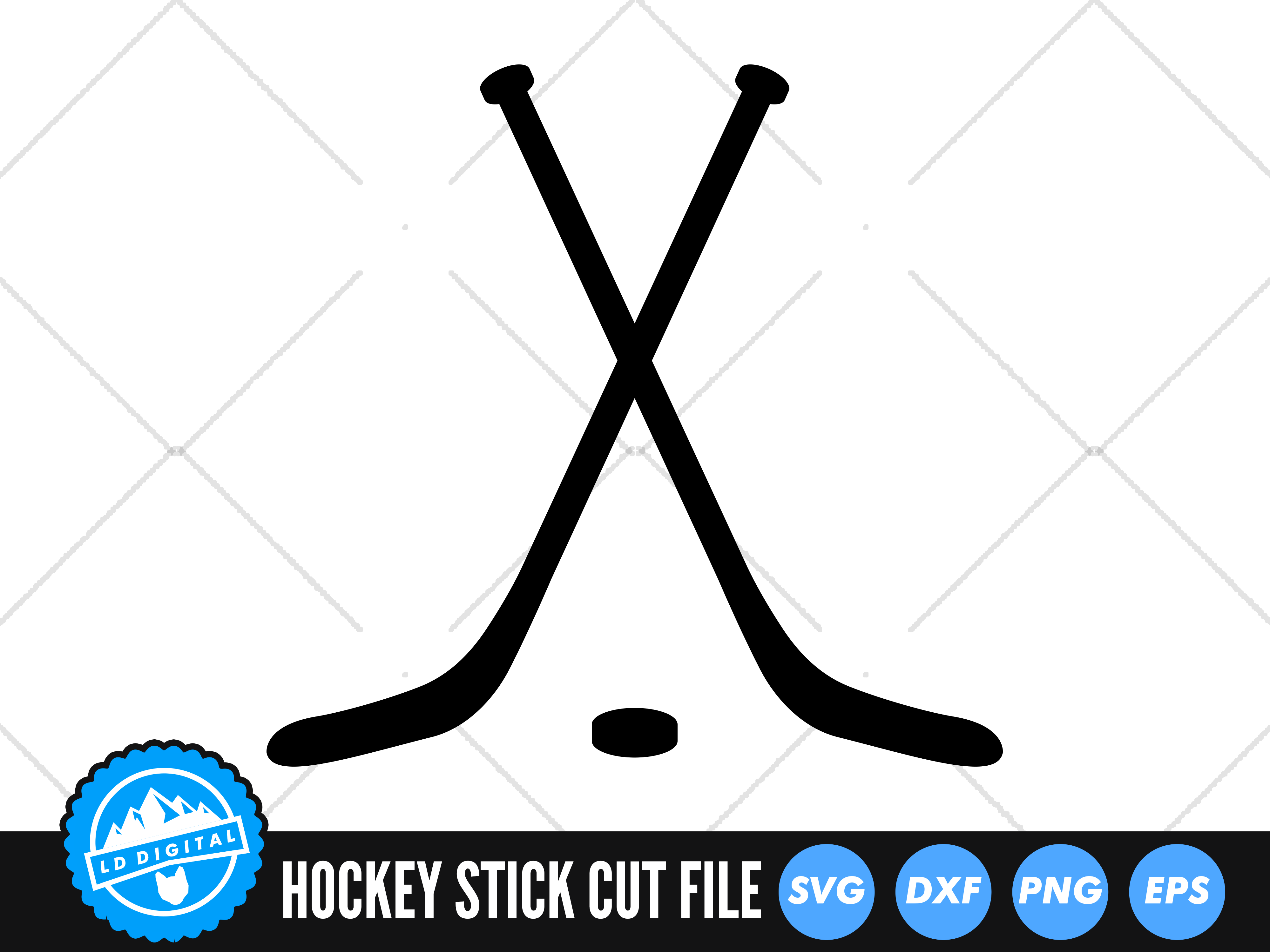 Hockey Stick Heart SVG Love Hockey SVG Instant Download 