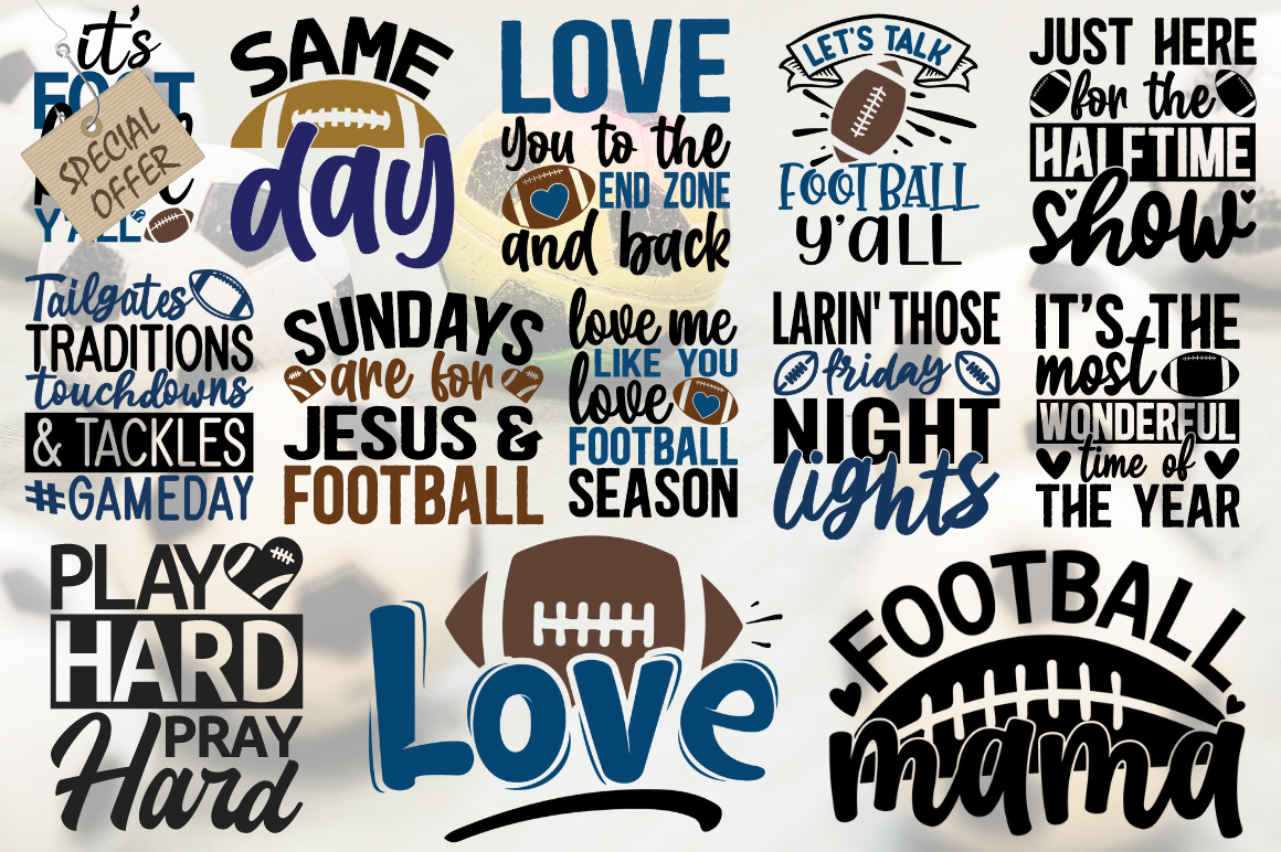 Football Lovers Sundays are for Football By Unlimab | TheHungryJPEG