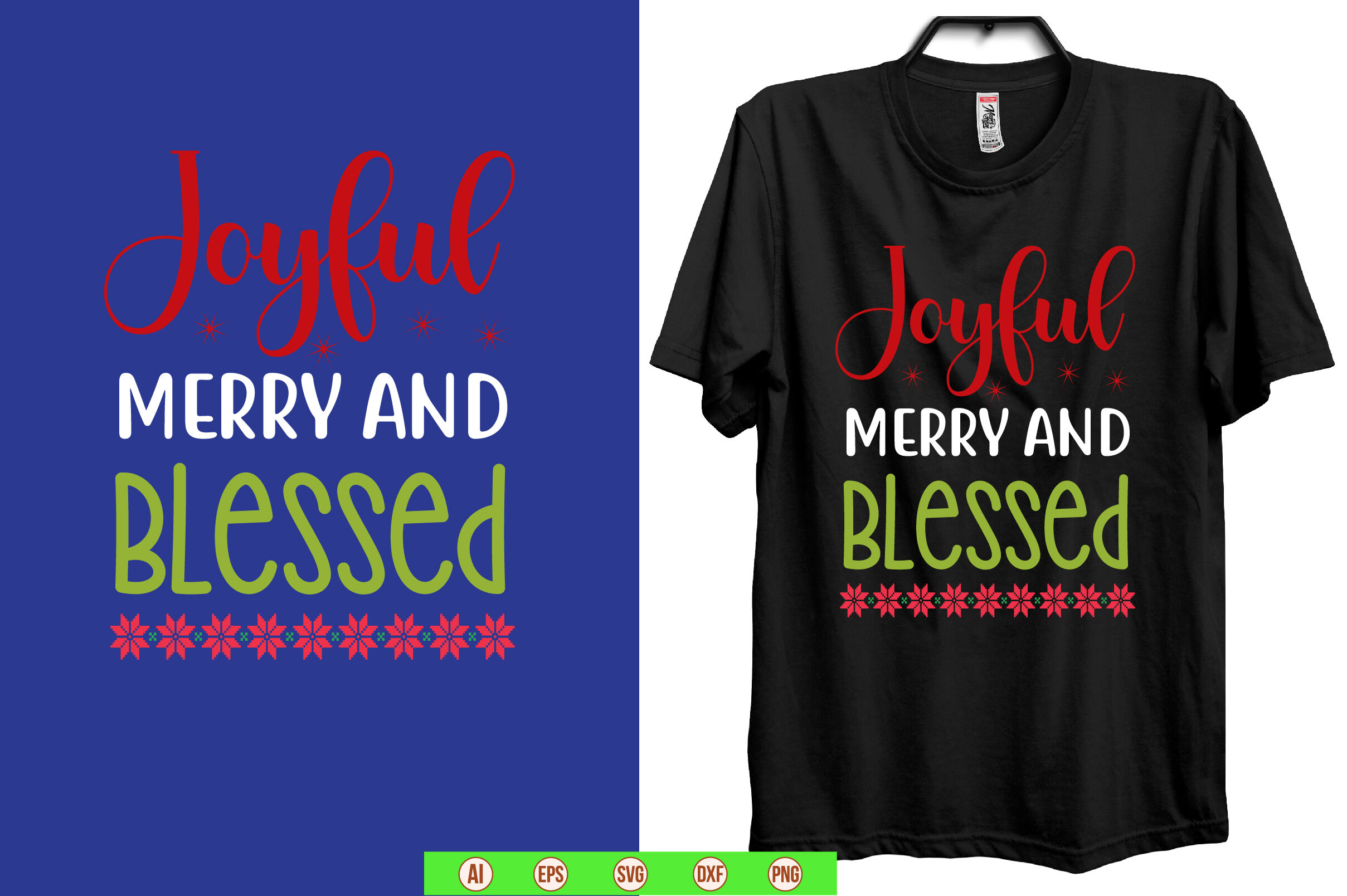 Joyful Merry and Blessed svg By orpitaroy | TheHungryJPEG