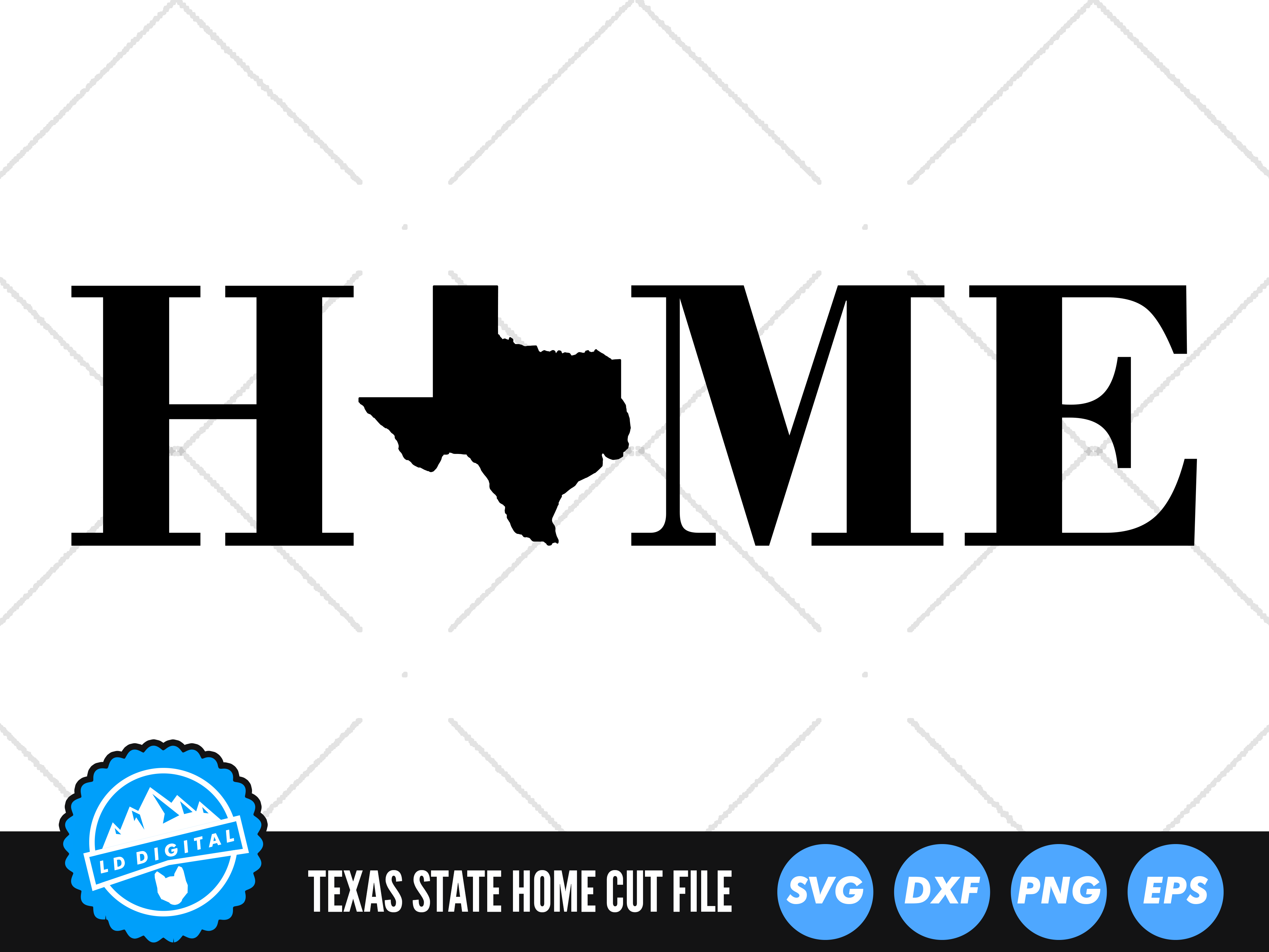 Texas Home SVG | Texas Home State Sign Cut File | USA States SVG By LD ...