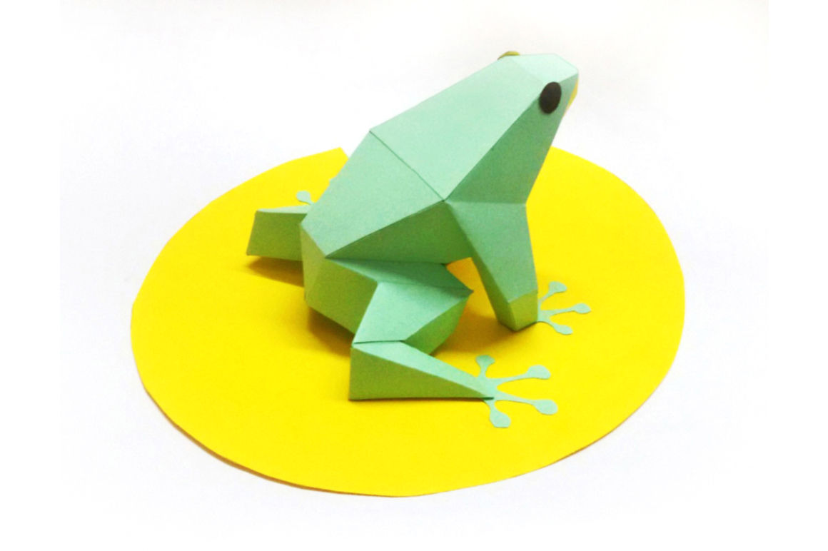 DIY Paper Frog printable By PAPER Amaze TheHungryJPEG