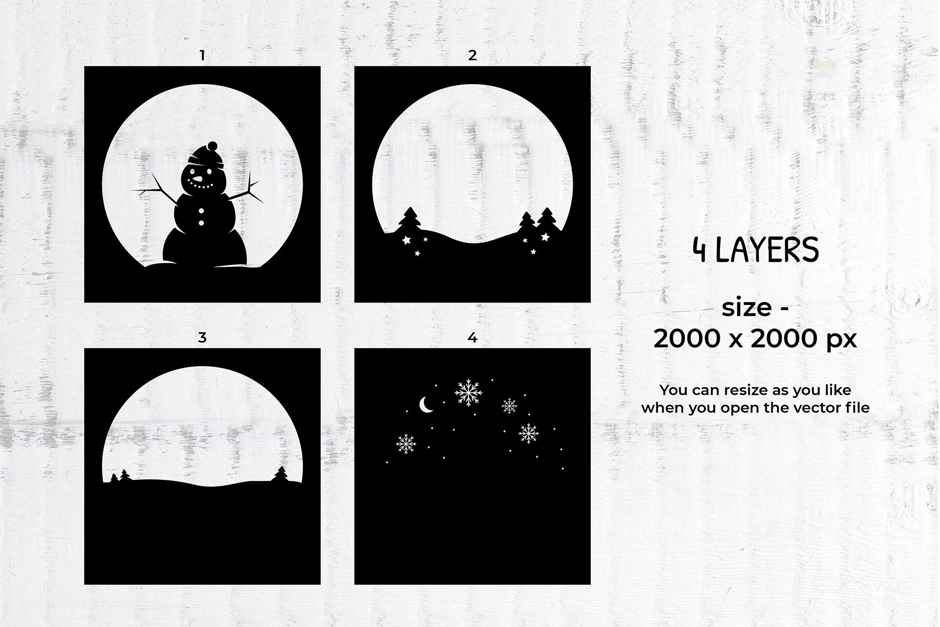 Christmas shadow box SVG, Snowman 3D Paper cut, Winter svg By Yuliya