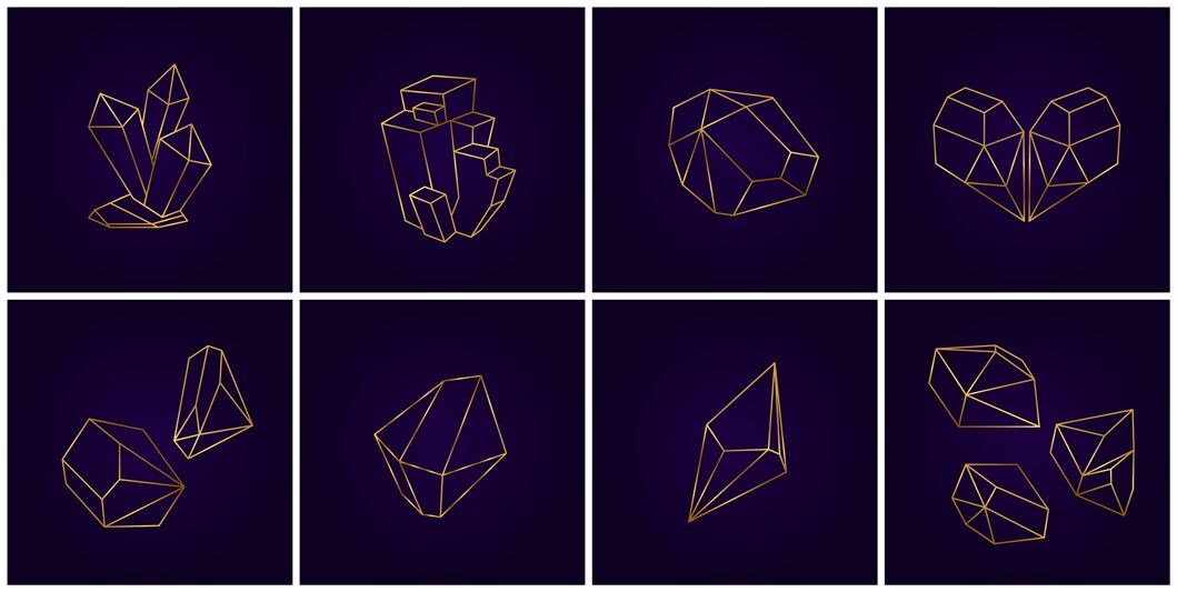 geometric diamond shapes