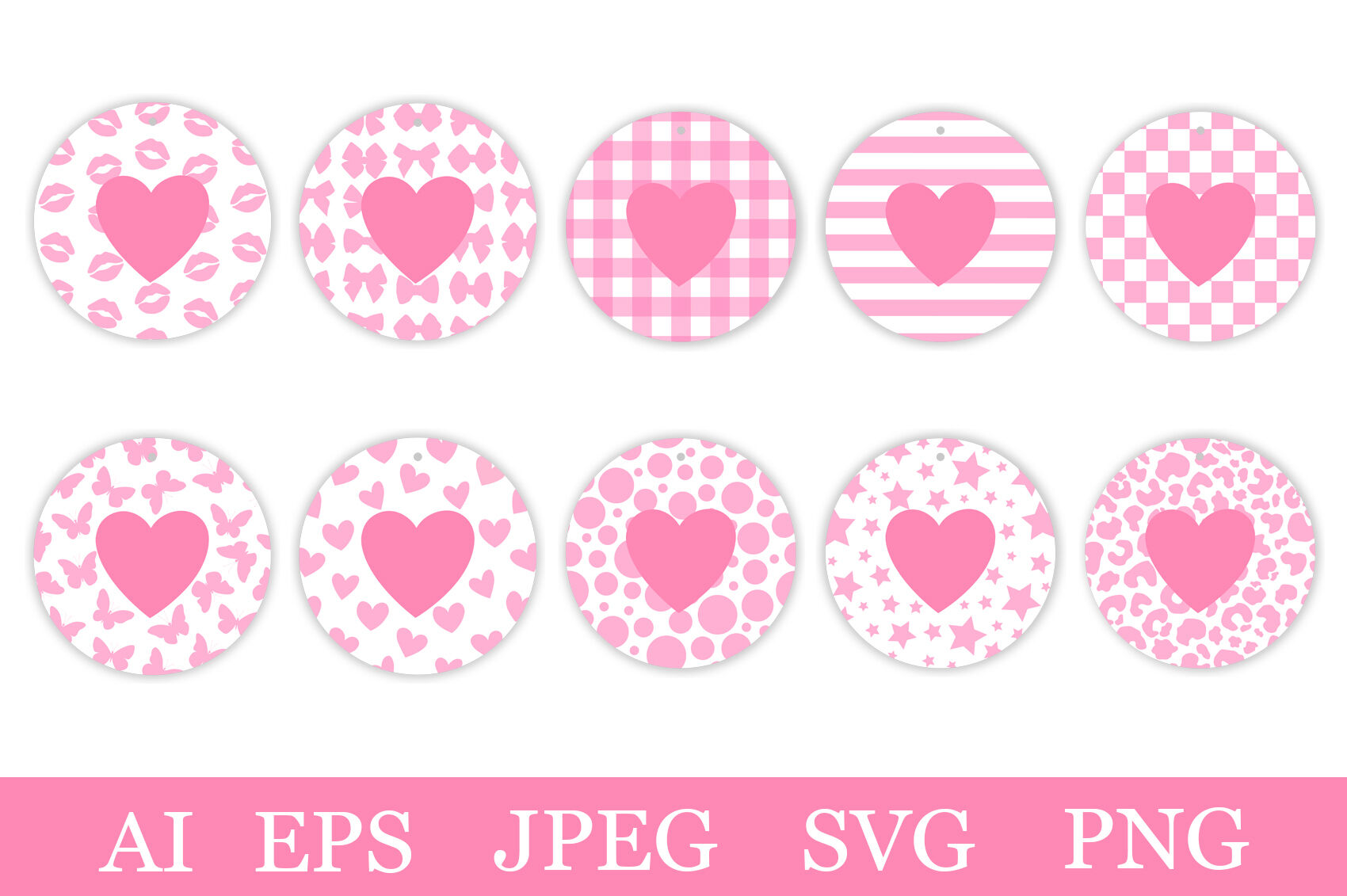 Valentine's day Gift Tags. Gift Tags SVG. Gift Tags template By ...