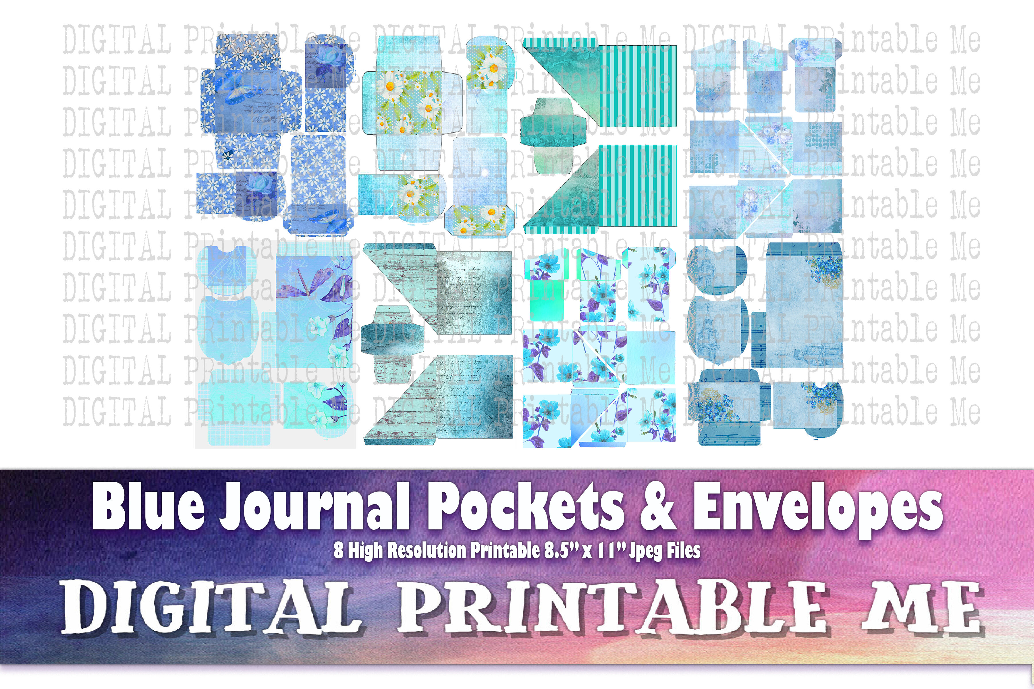 Digital Stickers Scrapbooking Style Digital Junk Journal. PNG