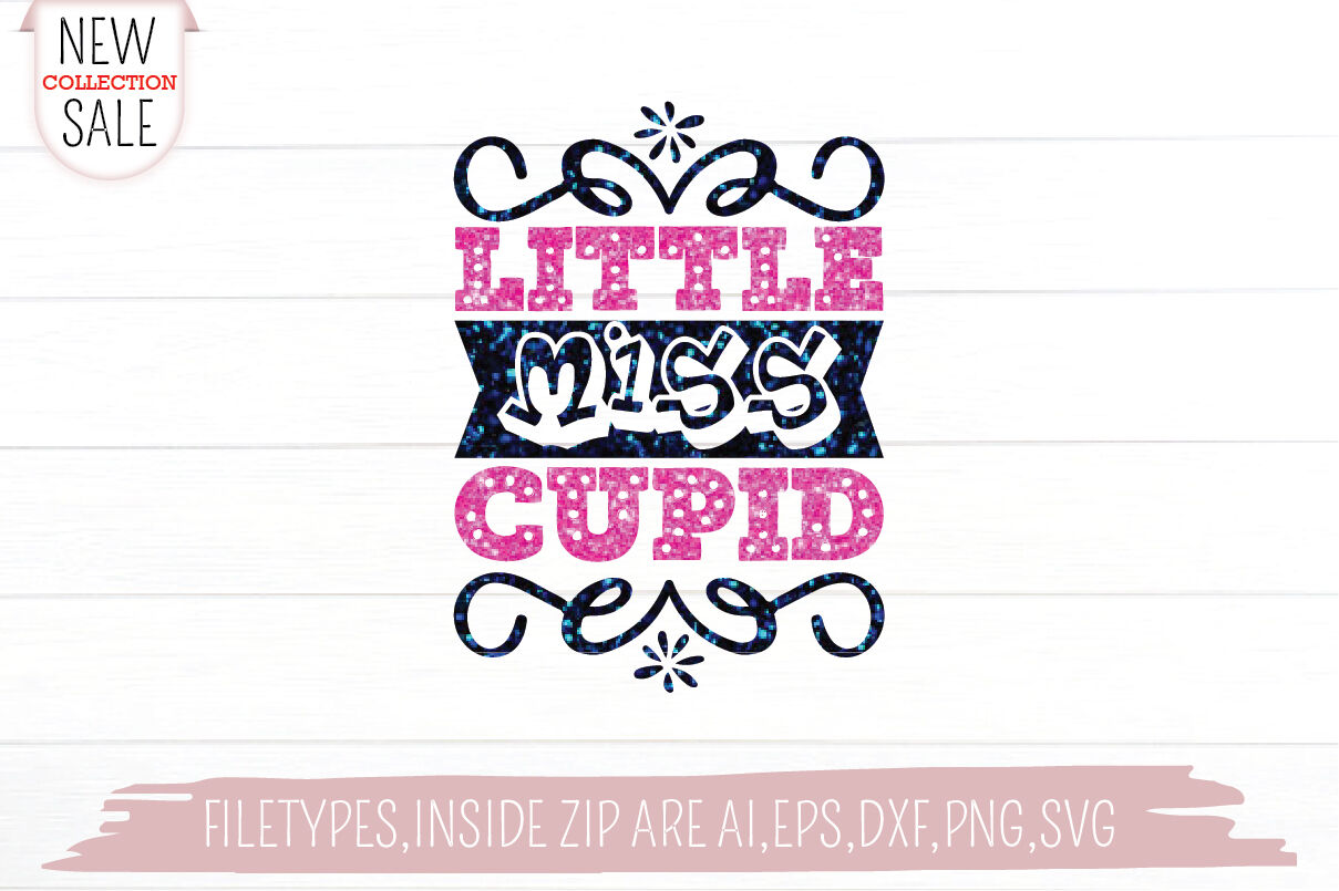 Little Miss Cupid Svg Cut File By Jasim Thehungryjpeg 9659