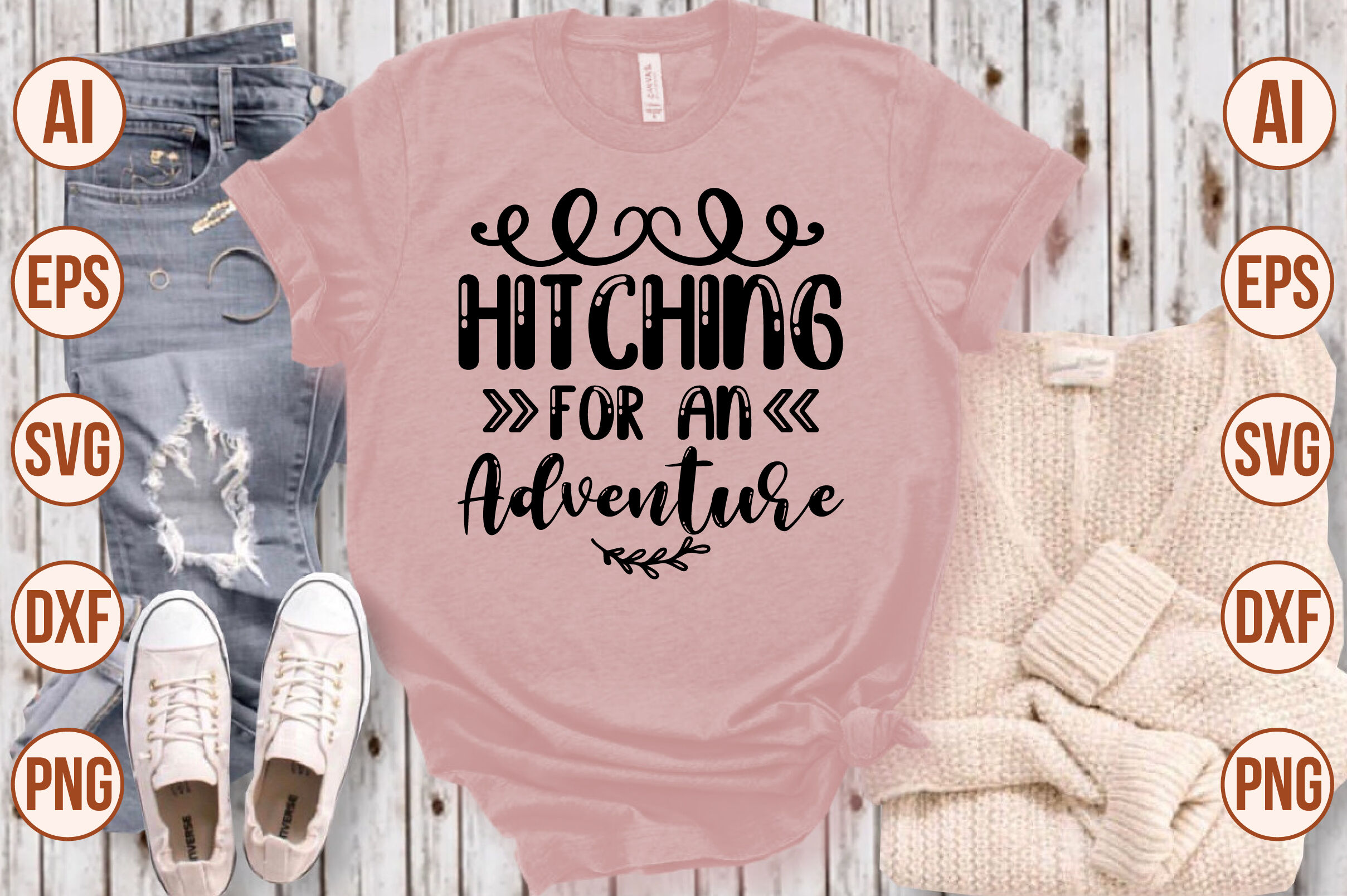 Hitching for an Adventure svg By teebusiness | TheHungryJPEG