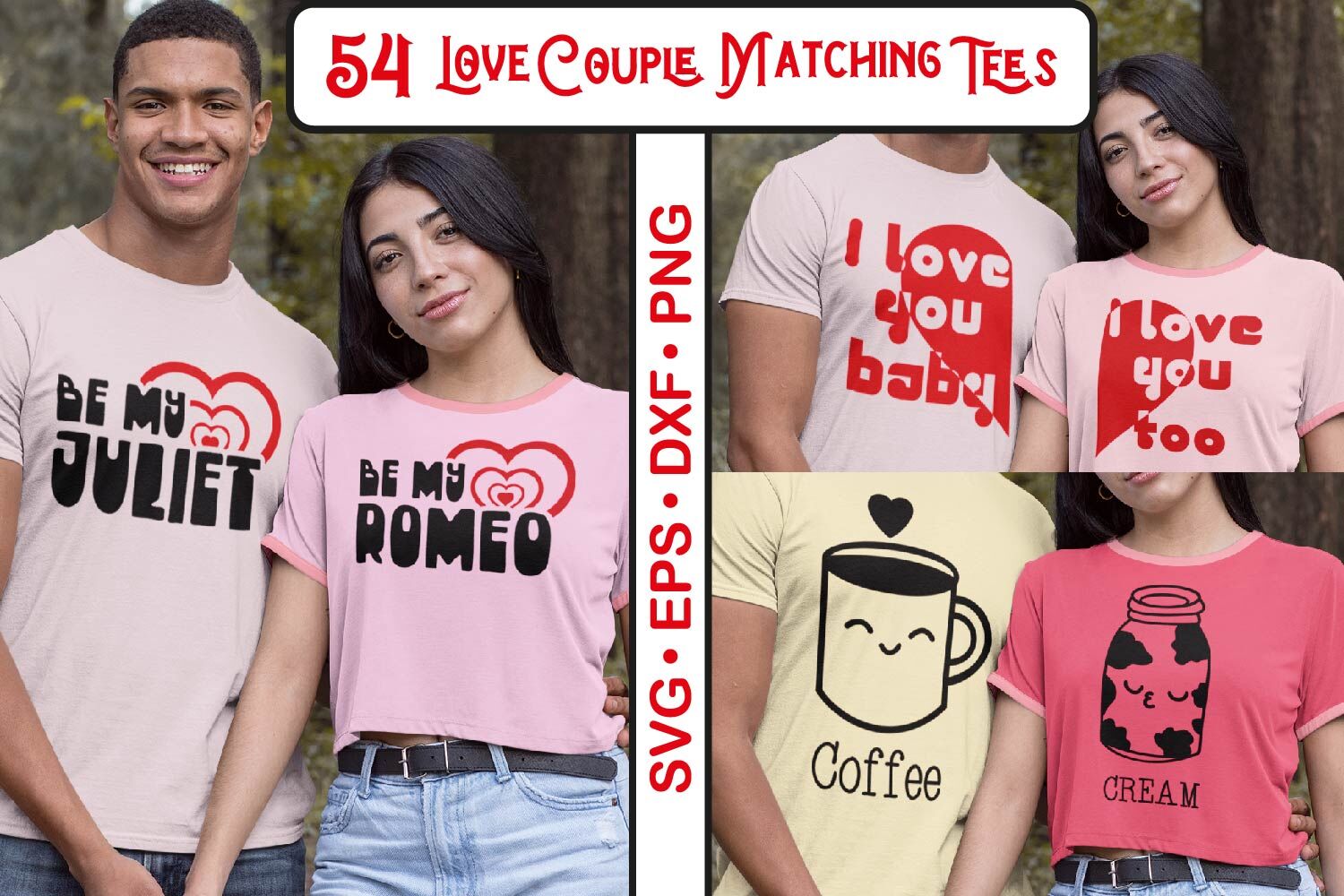 Love Couple Matching T Shirt Quotes SVG Bundle By Paper Switch ...