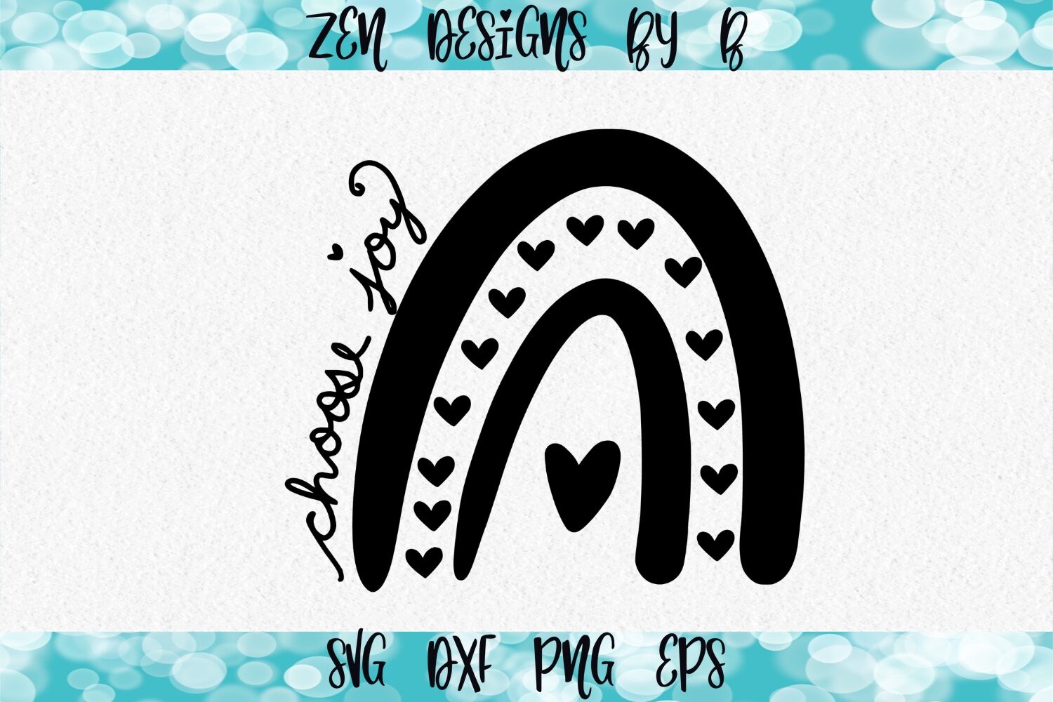 Choose Joy Rainbow SVG By Zen Designs By B | TheHungryJPEG.com